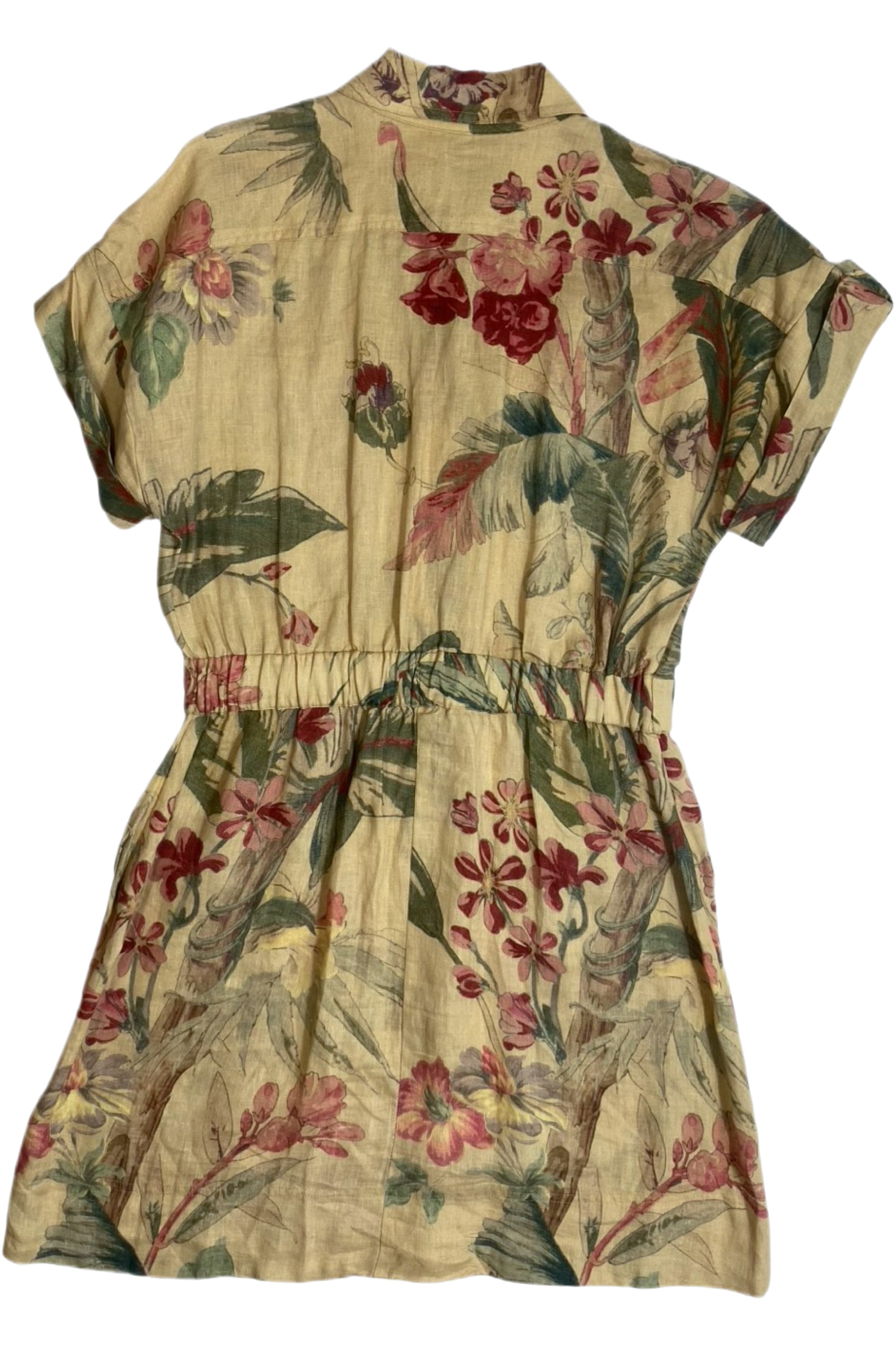 Alemas - Floral Button-Up Mini Dress