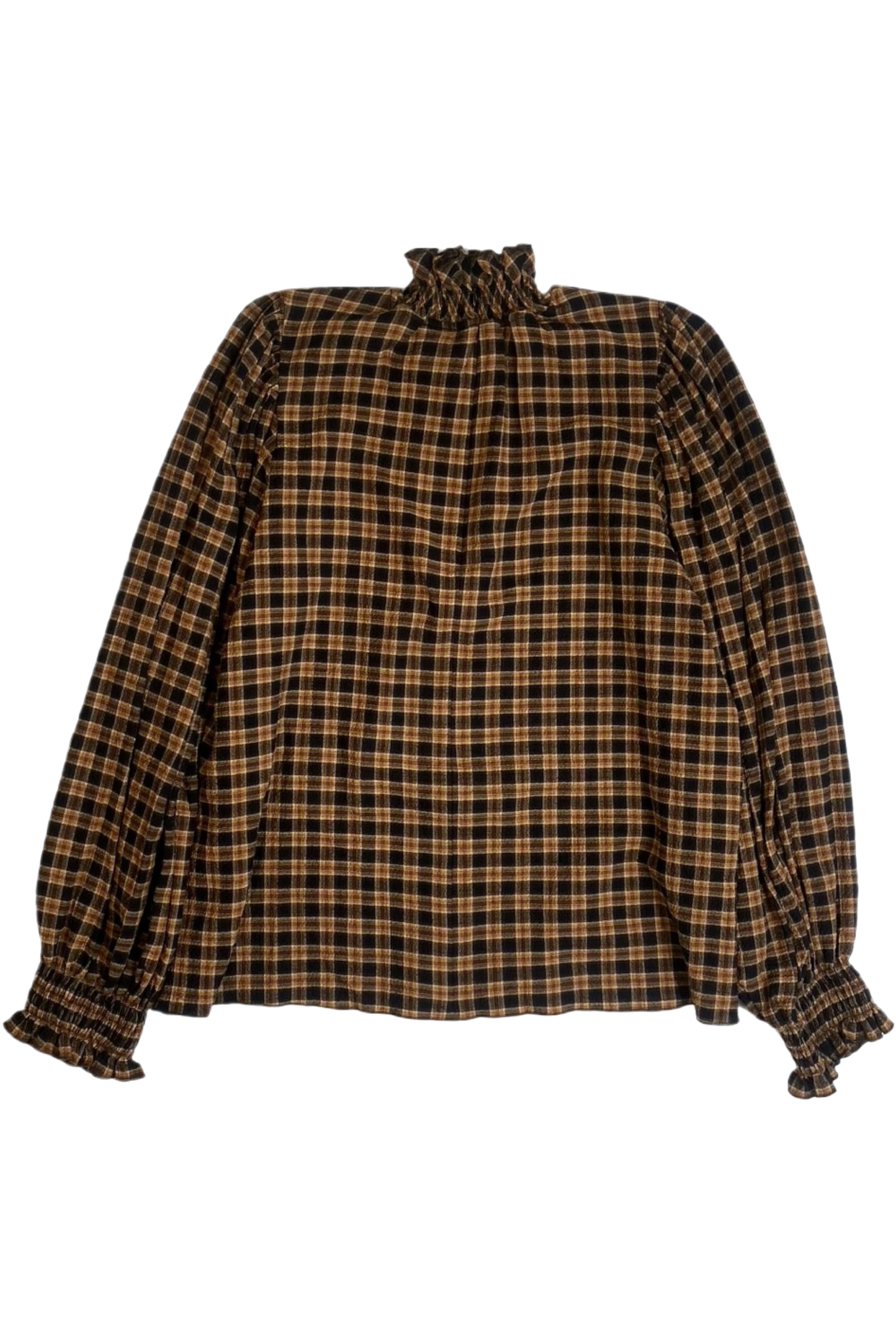 Karen Walker - Plaid Mock Neck Top