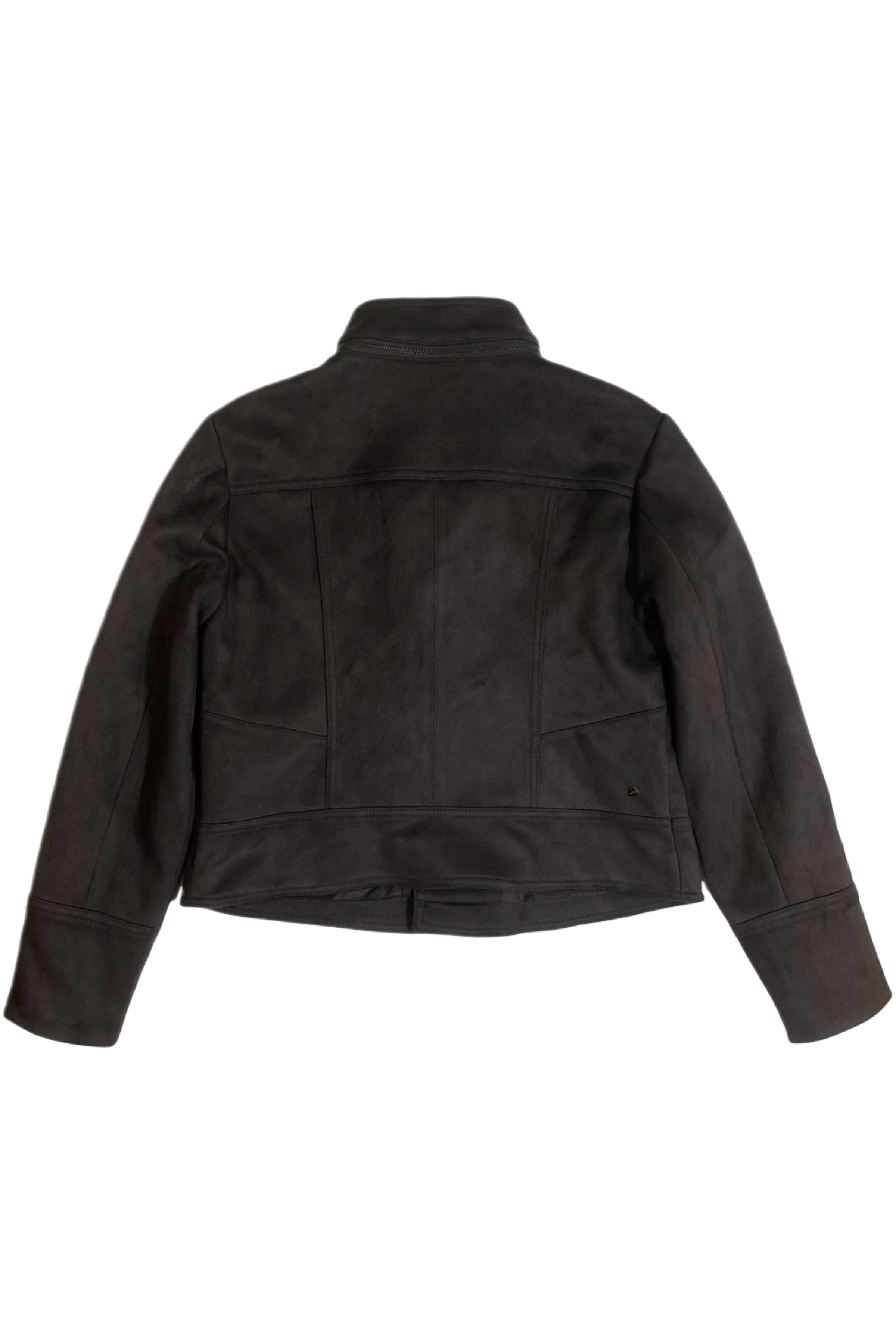 Trend by Captain Tortue - Faux Suede Biker Jacket