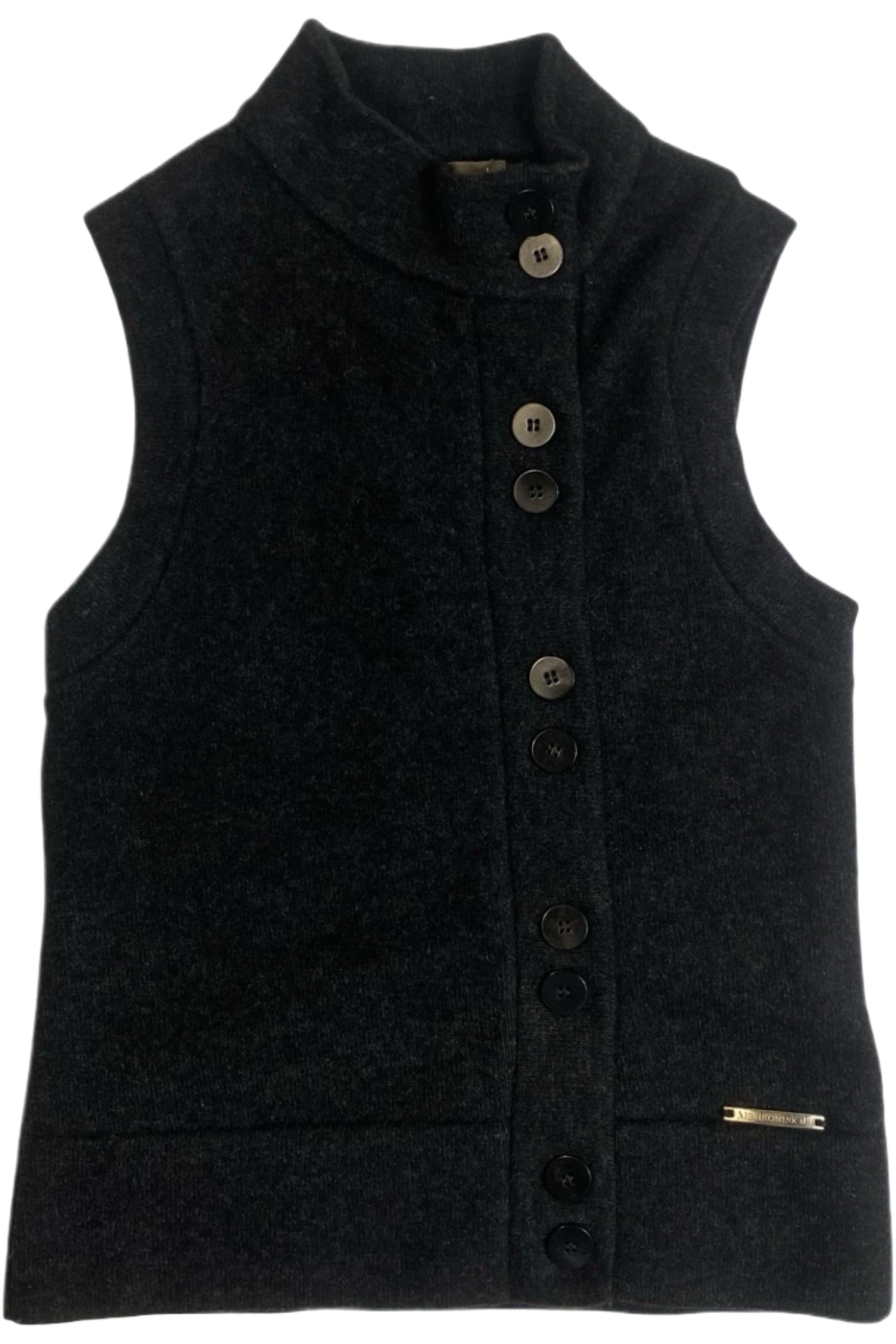 Merino Mink - Button-Up Wool Blend Vest