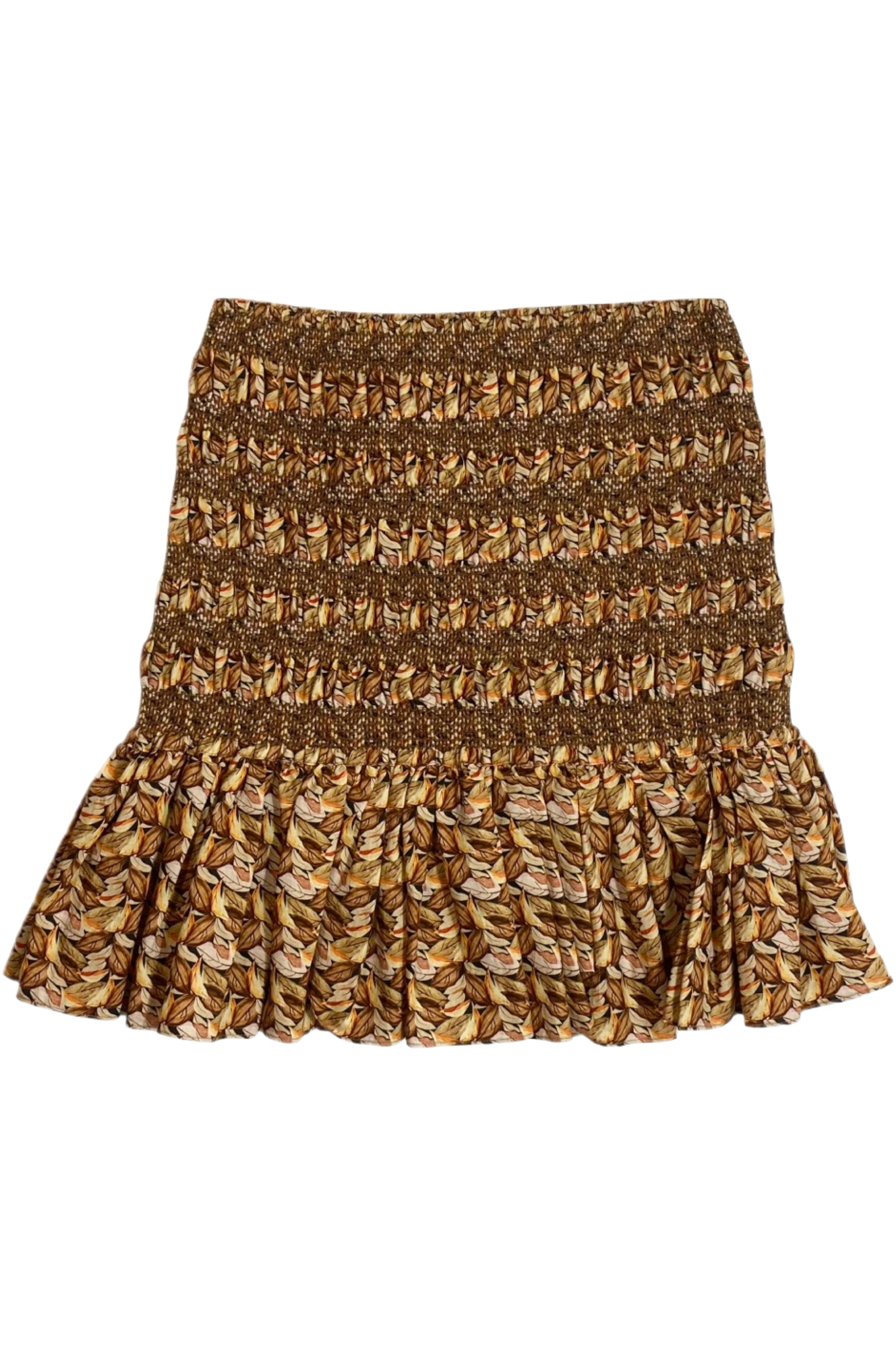 Acler - Floral Elastic Drop-Waist Mini Skirt