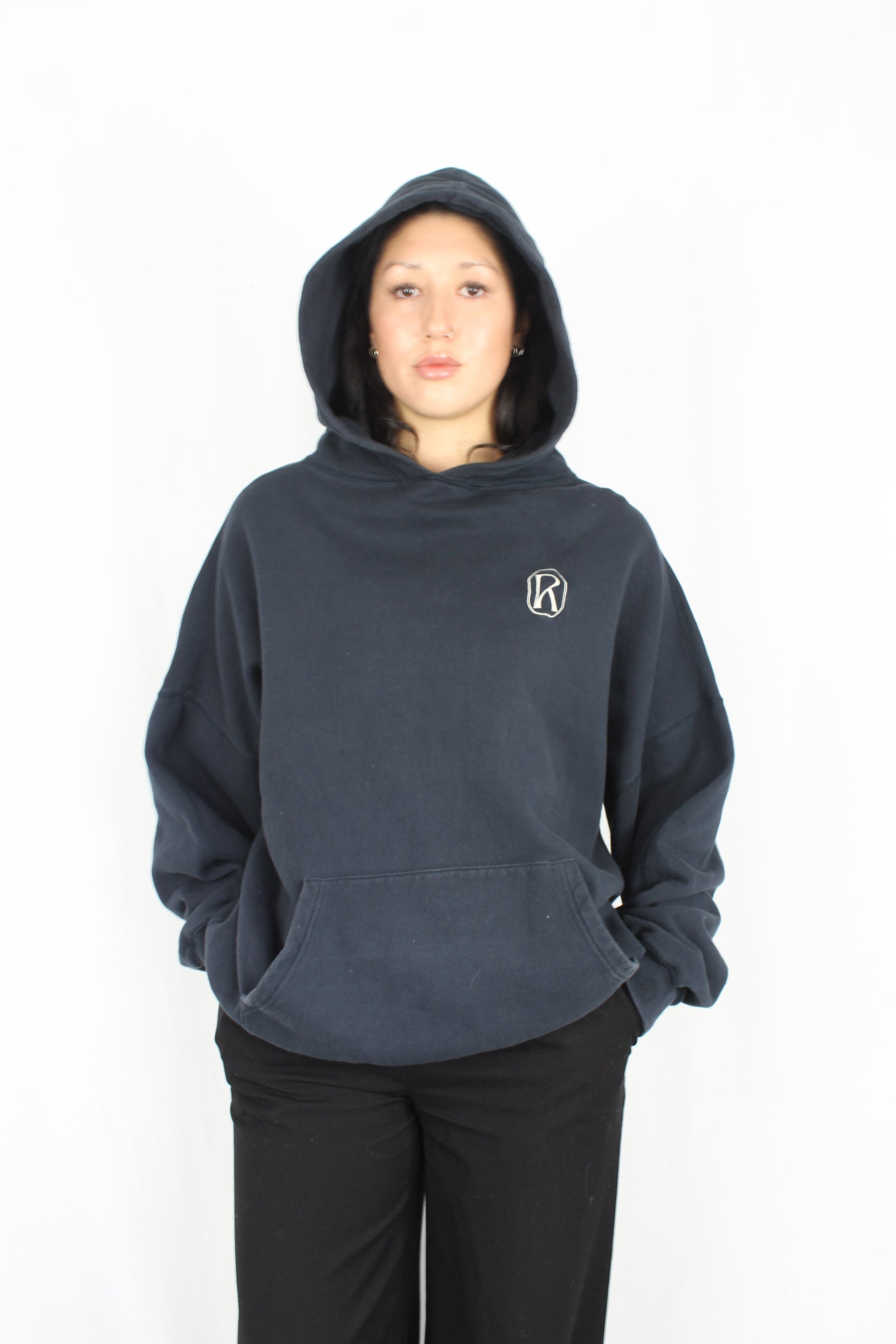 Remain - Embroidered Logo Hoodie