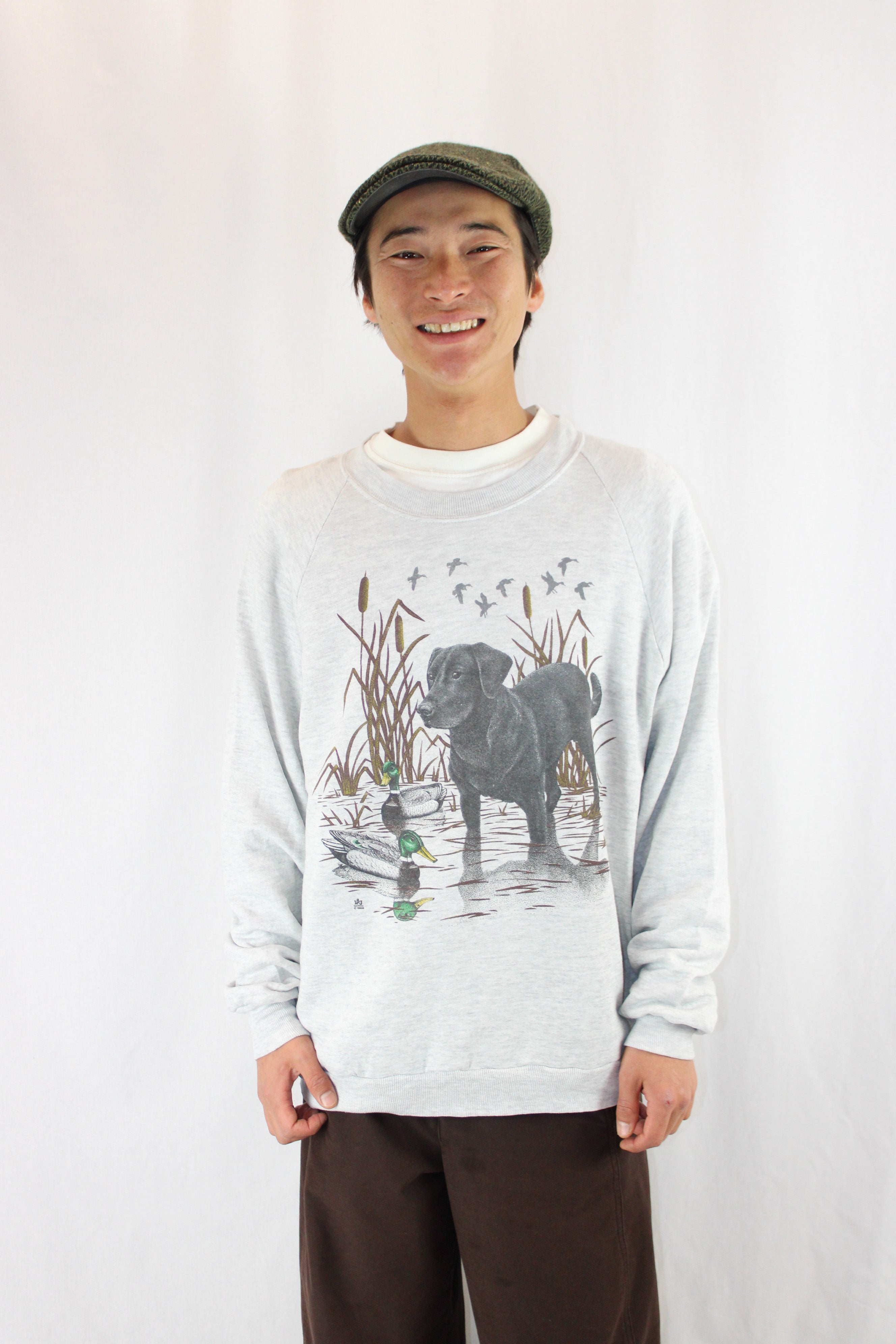 Jerzees - Vintage Black Lab Duck Hunt Sweatshirt