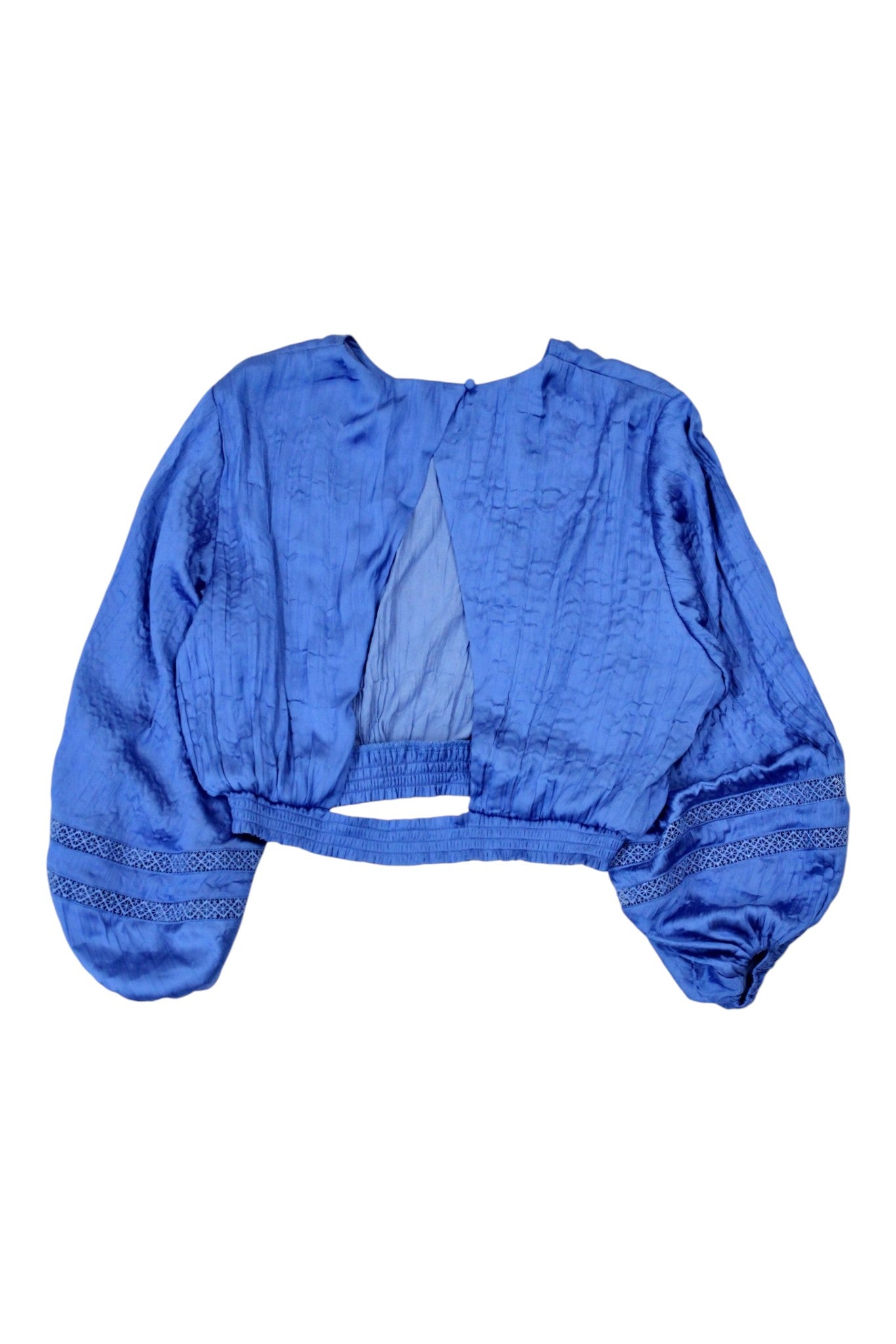 House of Harlow 1960 - Crinkle Satin Cropped Top