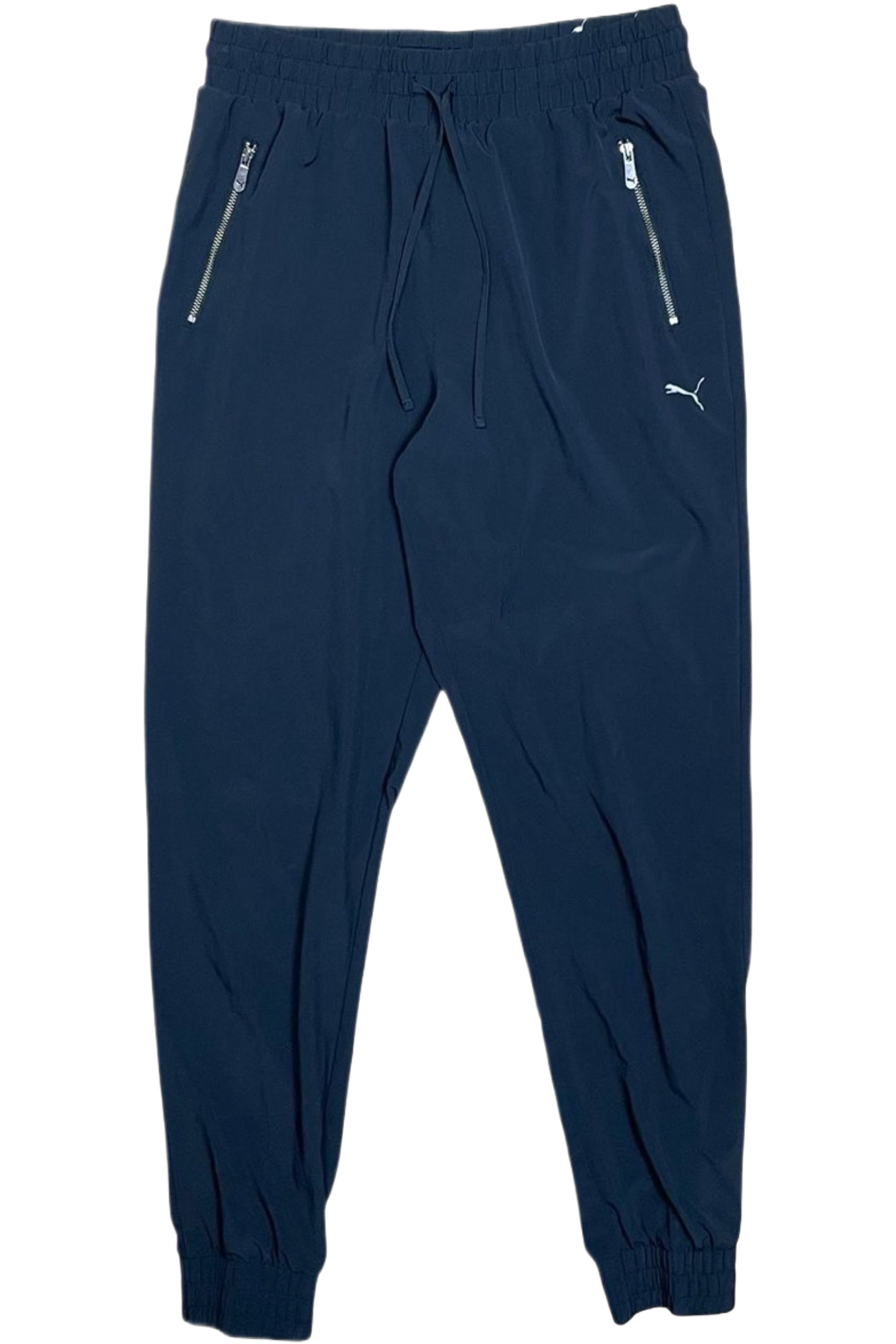 Black Cuffed Sports Pants