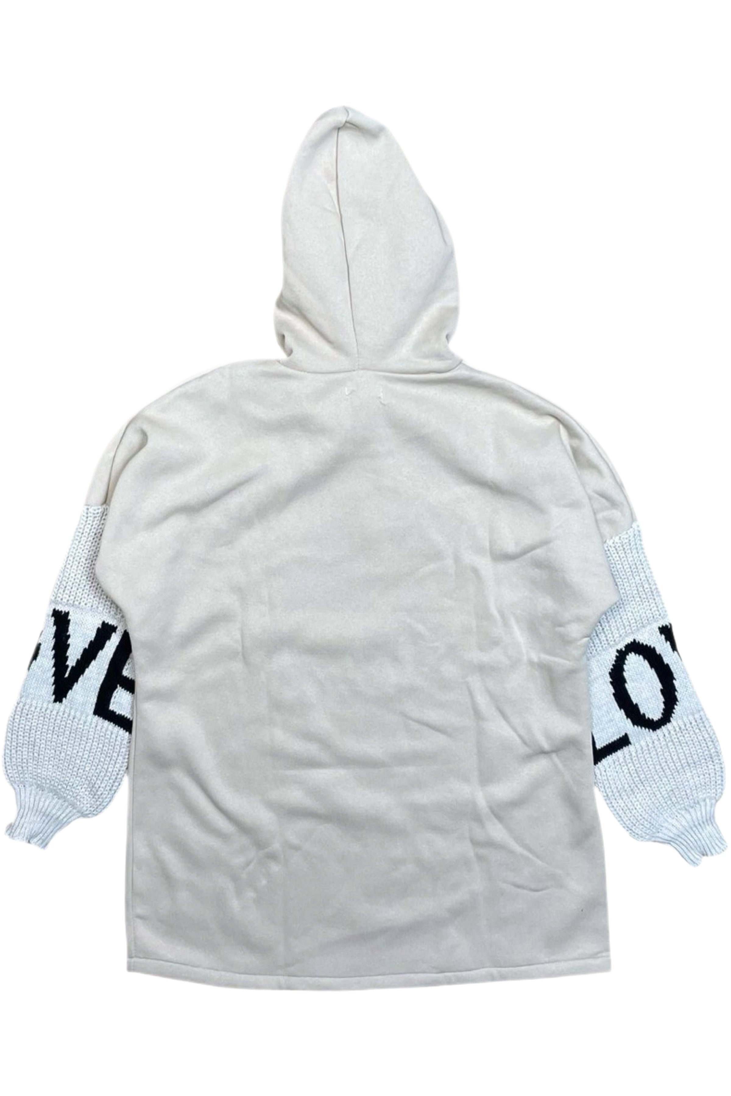 Free Spirit Kind Heart Love Knit Sleeve Hoodie/ Dress