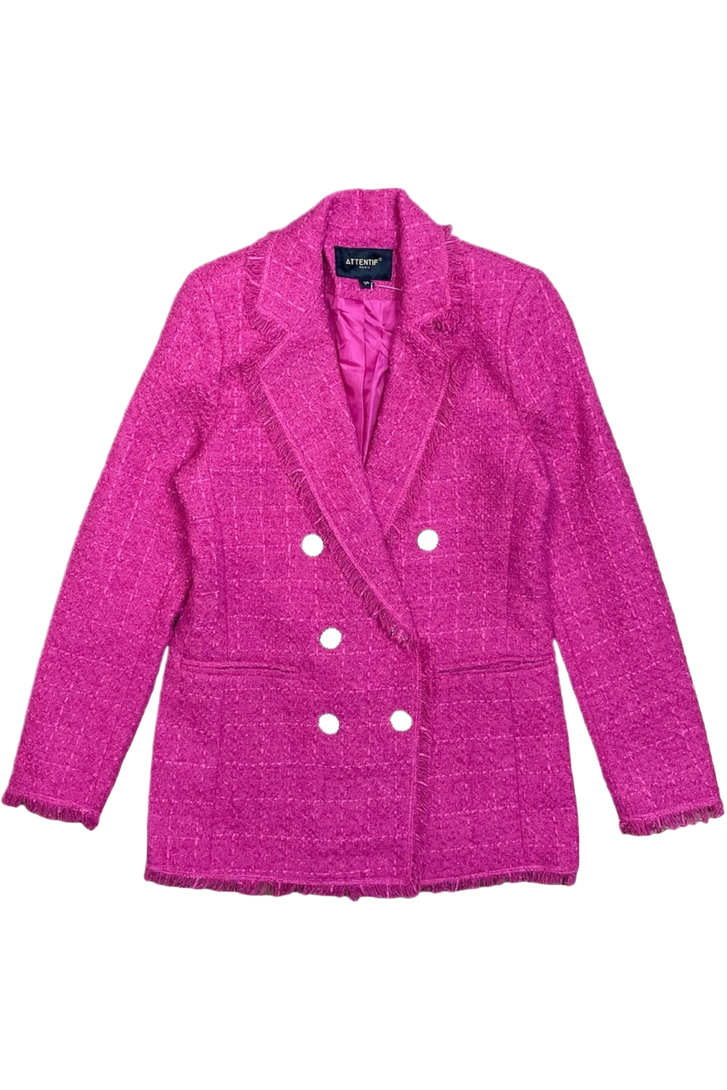 Chanel Style Vintage look Buttons Cerise Blazer