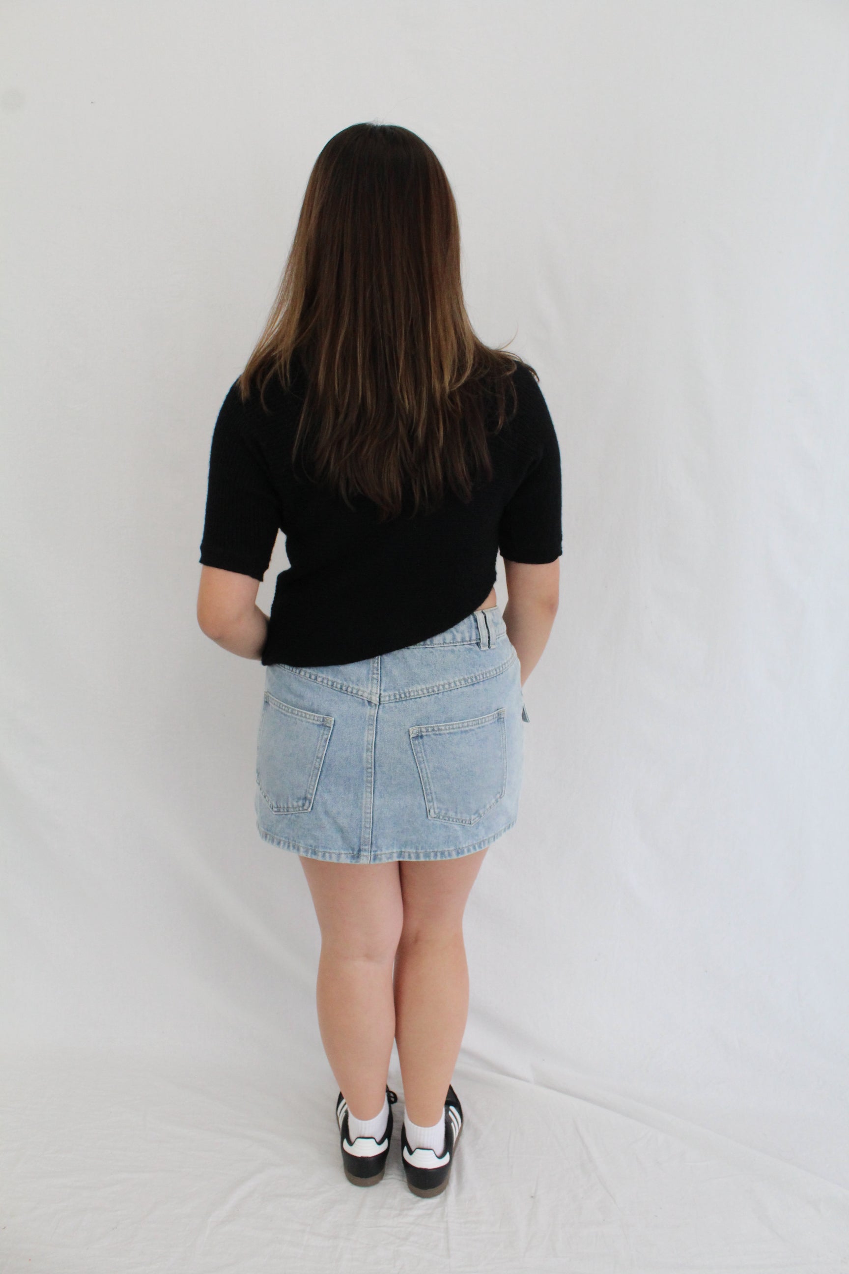 Ena Pelly - Micro Denim Cargo Skirt