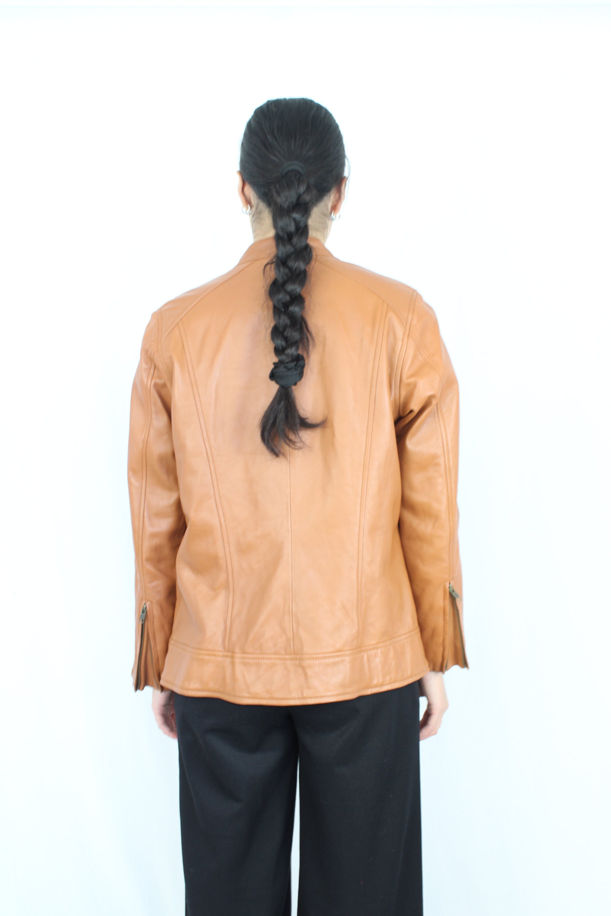 Sweet Tailor - Brown Leather Jacket