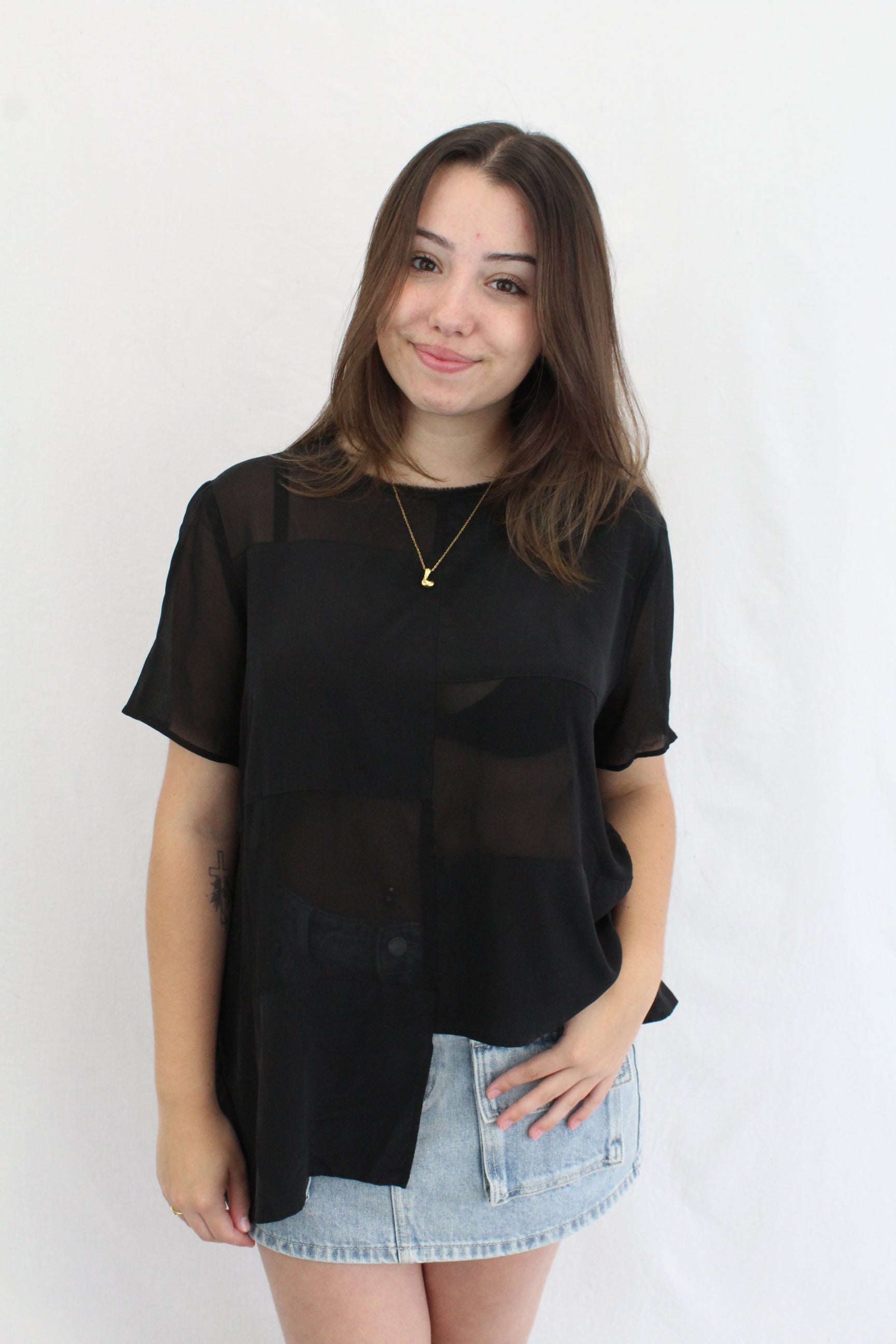 Taylor - Silk Patchwork Top