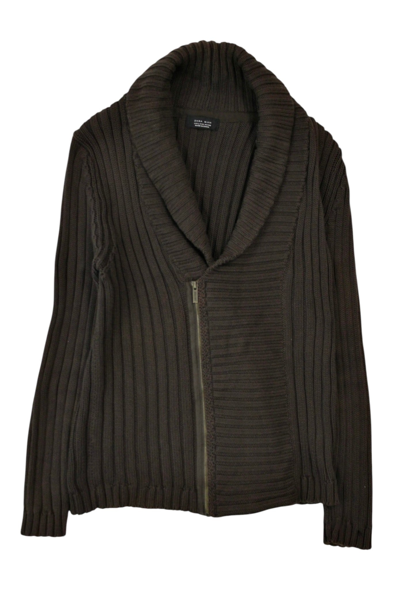 Zara Man - Chunky Rib Cardigan