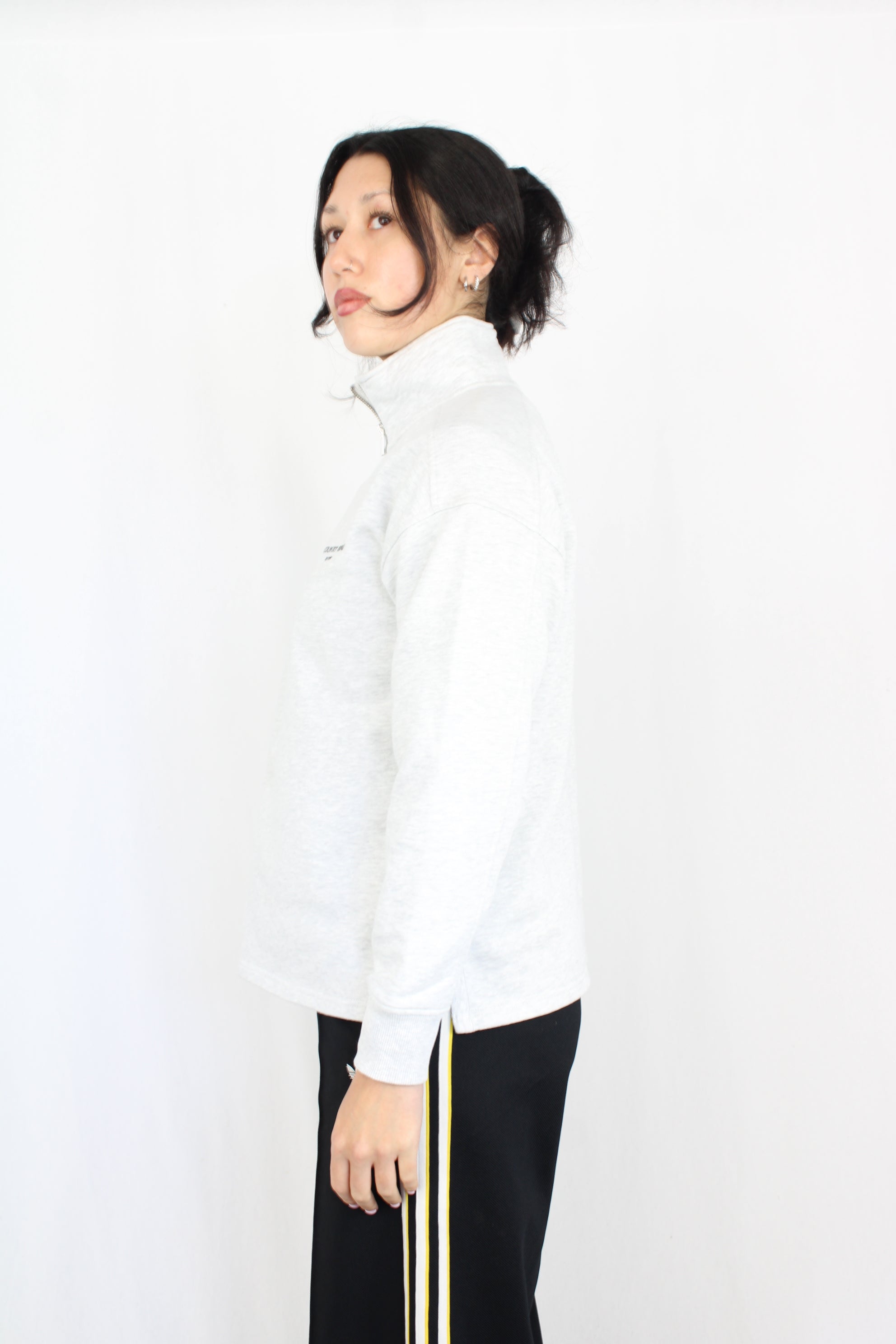 Country Road - Grey Quarter Zip Sweatshirt