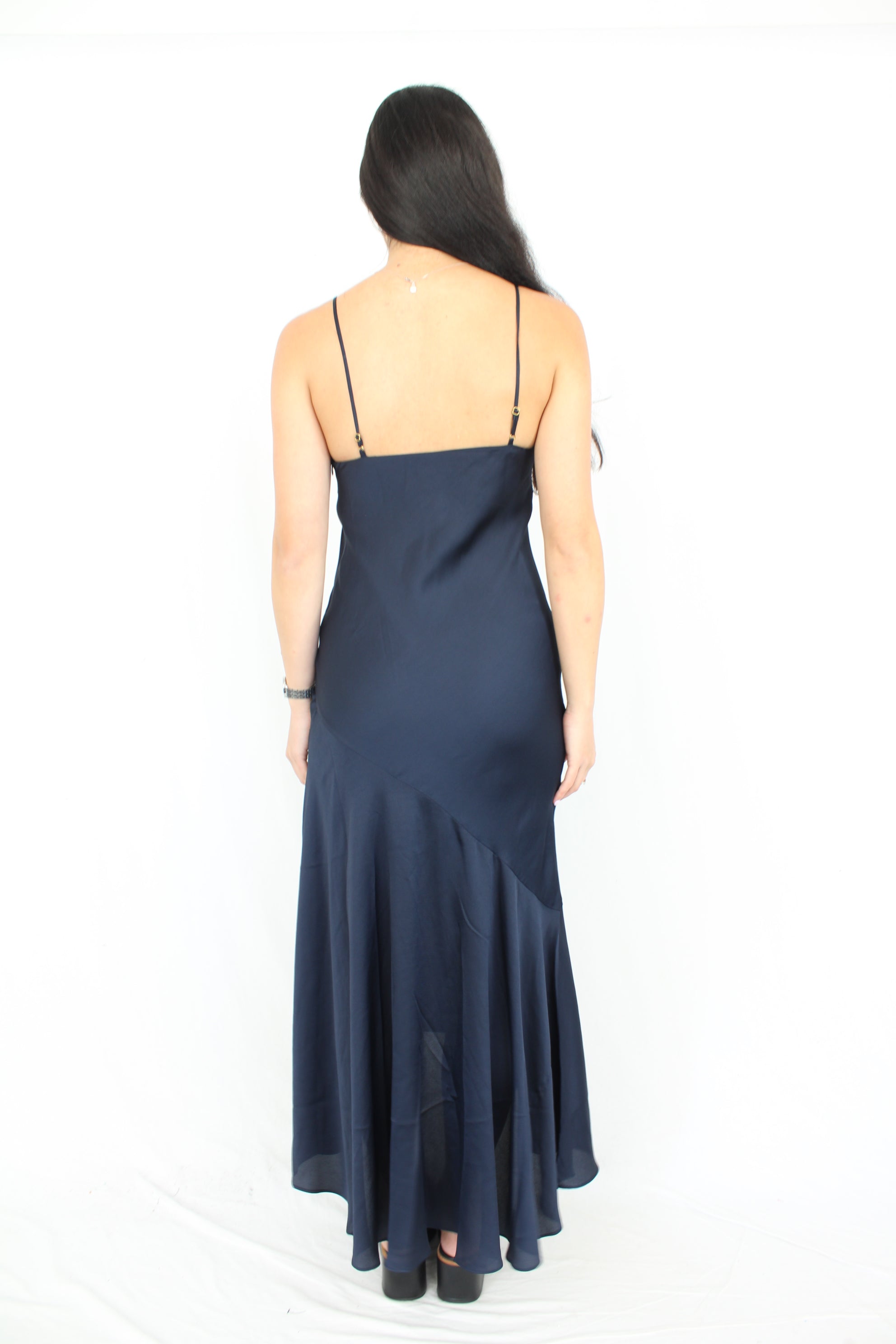Shona Joy - Navy Satin Dress