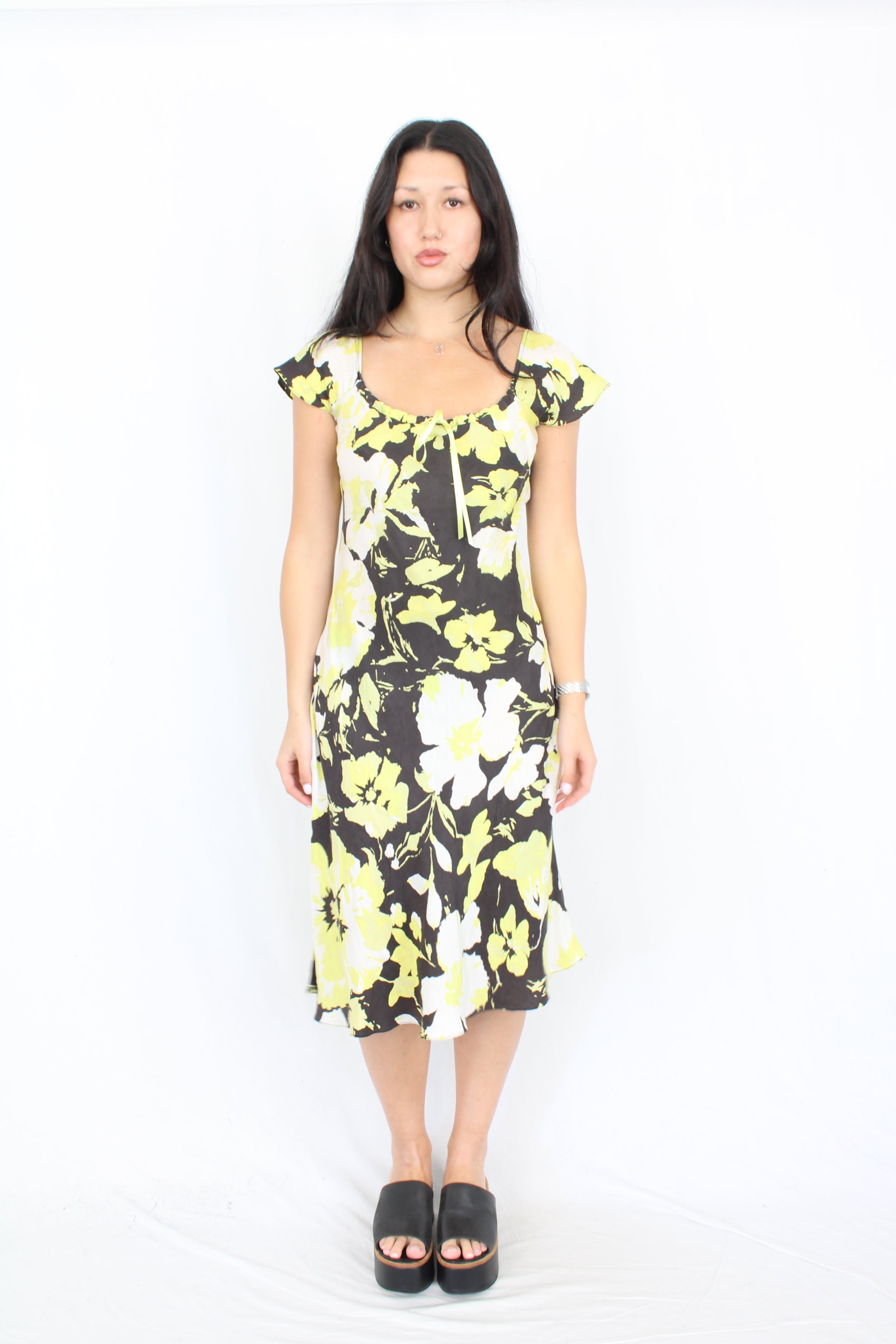 Floral Silk Slip Dress