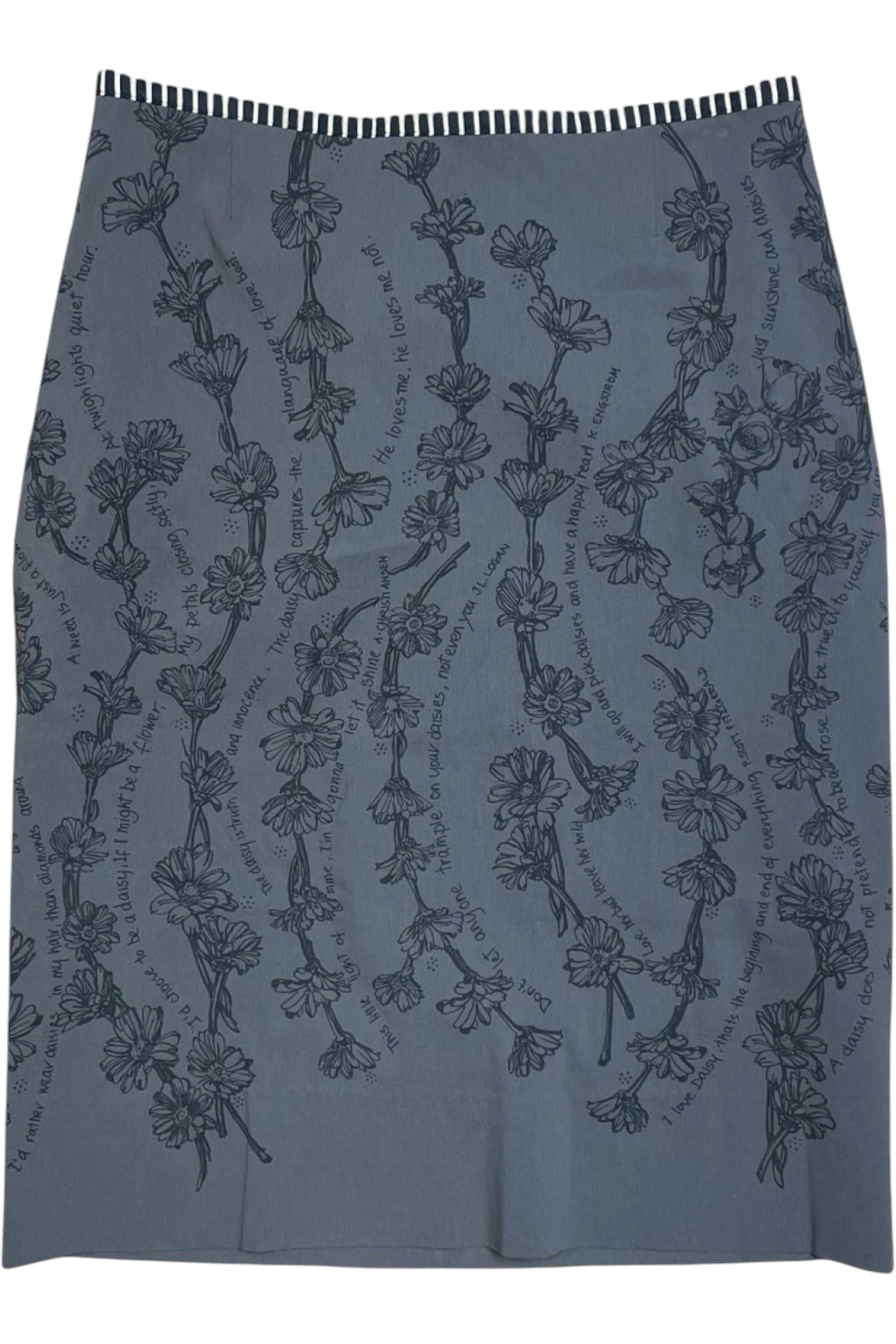 Madcat - Hand Printed Midi Skirt