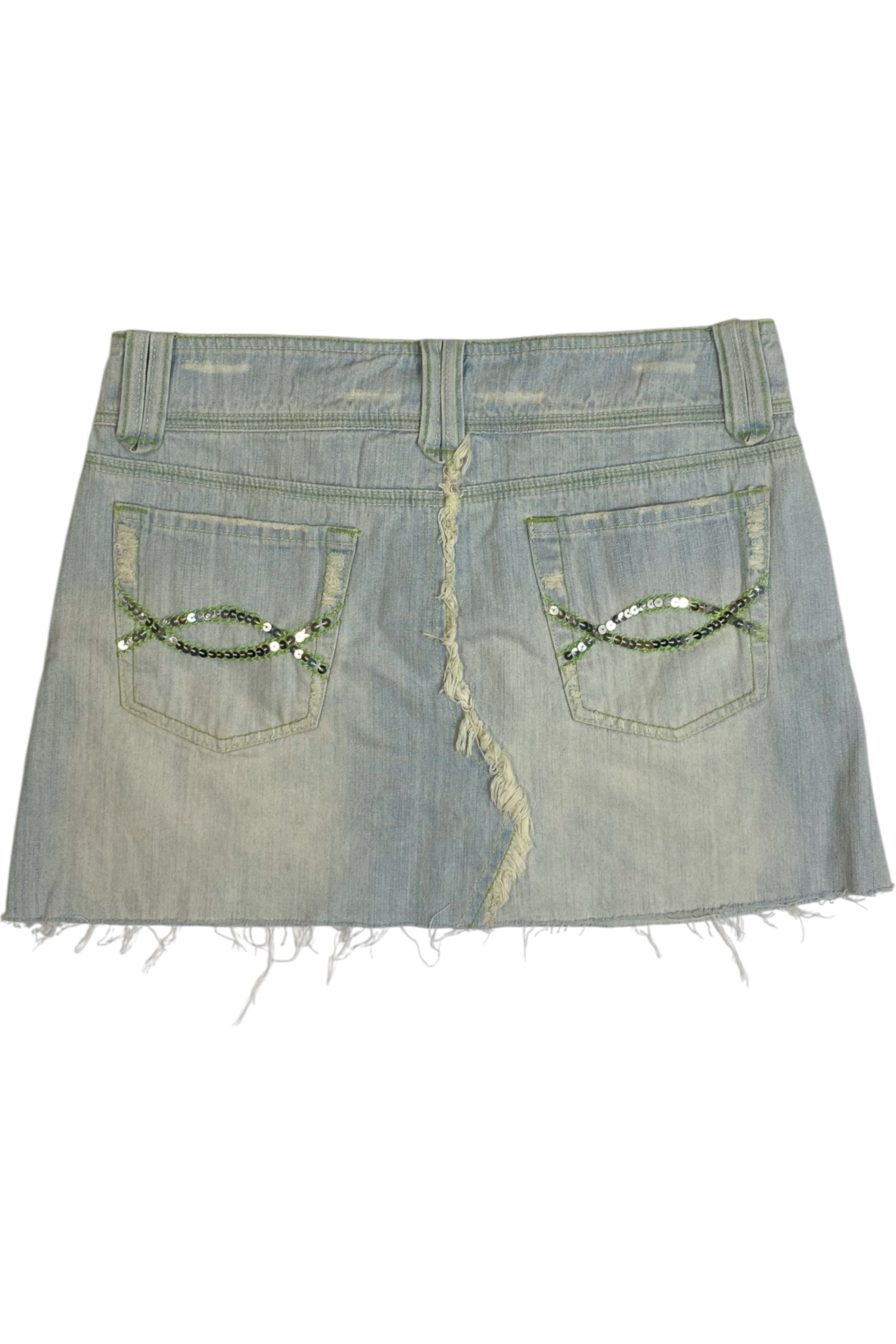 Miss Posh Jeans - Distressed Look Mini Skirt