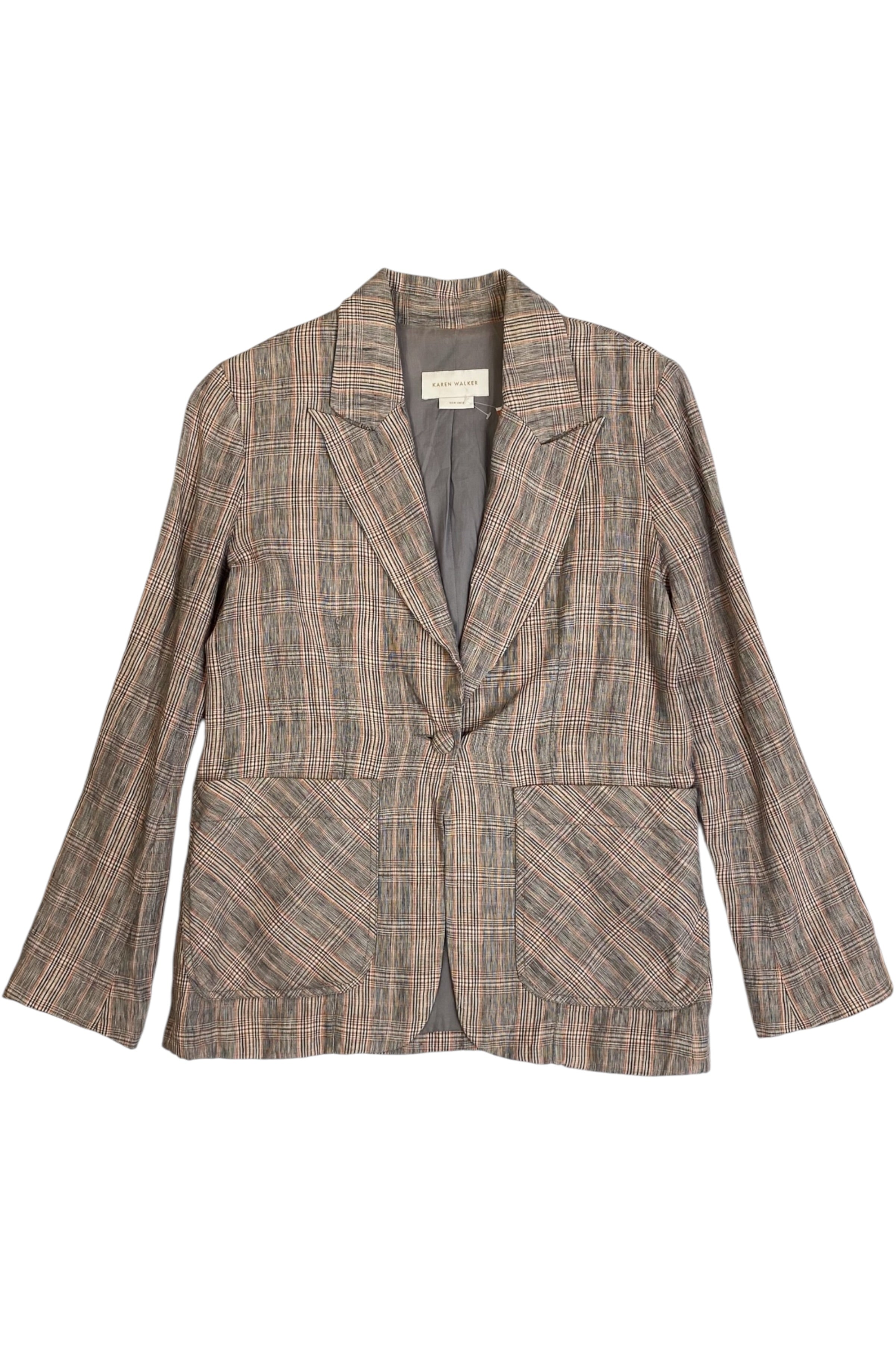 Karen Walker - Plaid Blazer