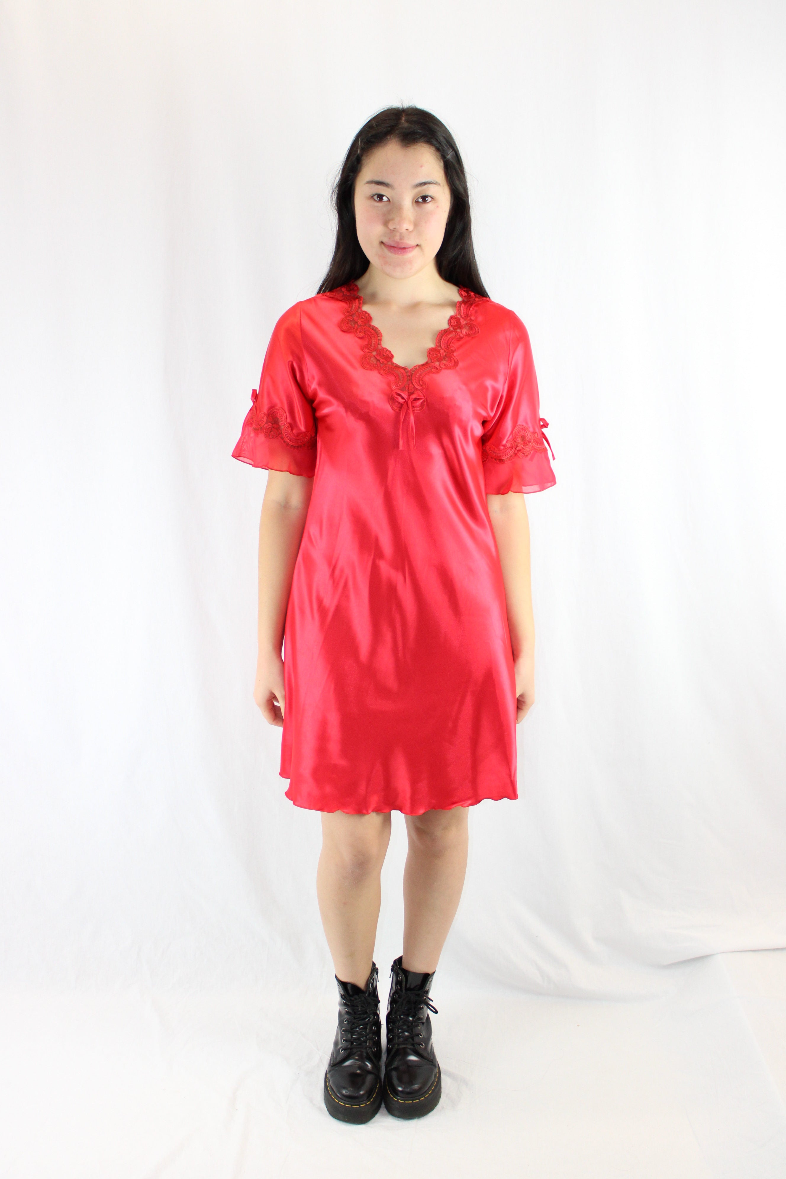 Satin Mini Dress