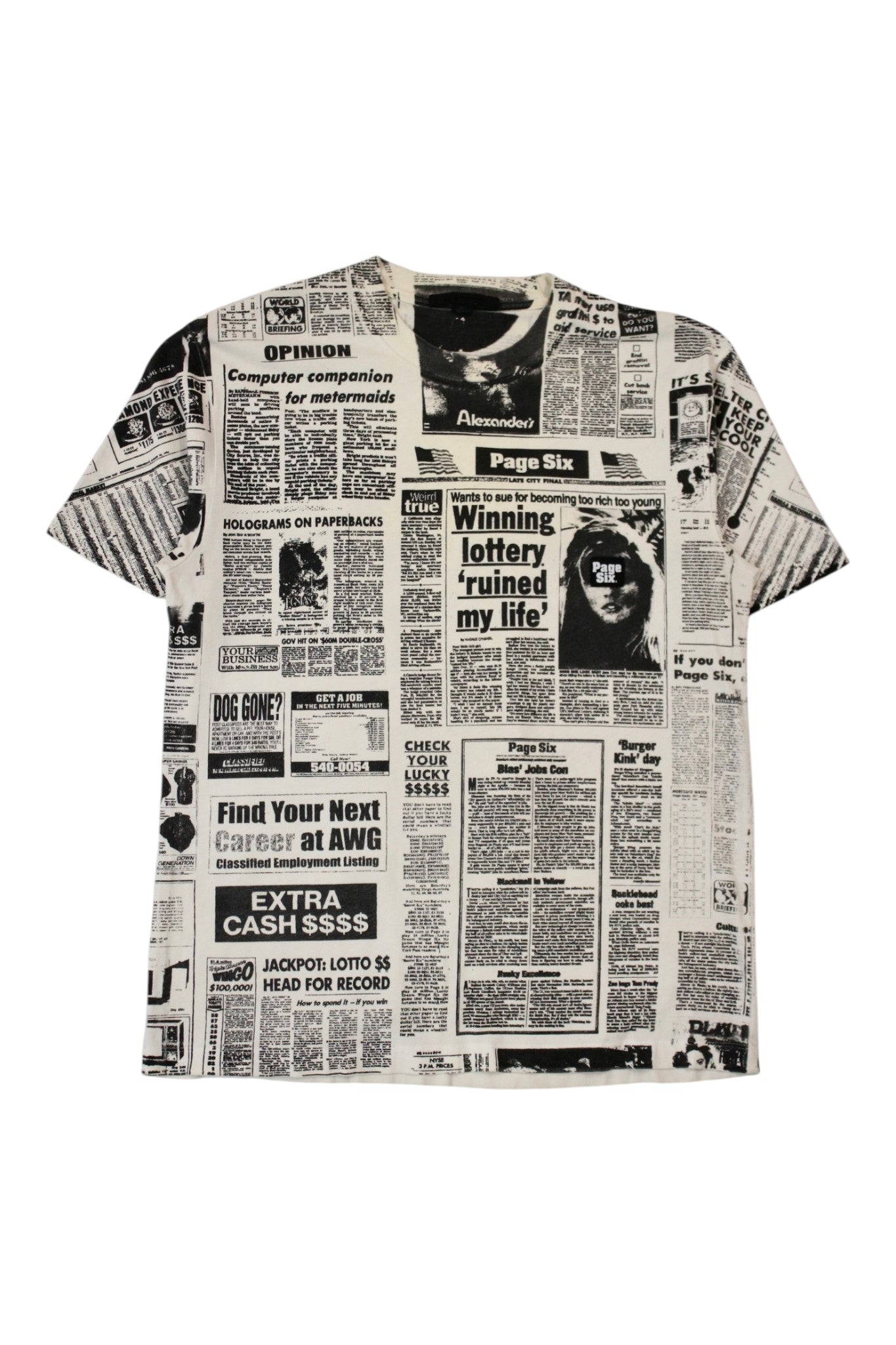 Alexander Wang - Newsprint Tee