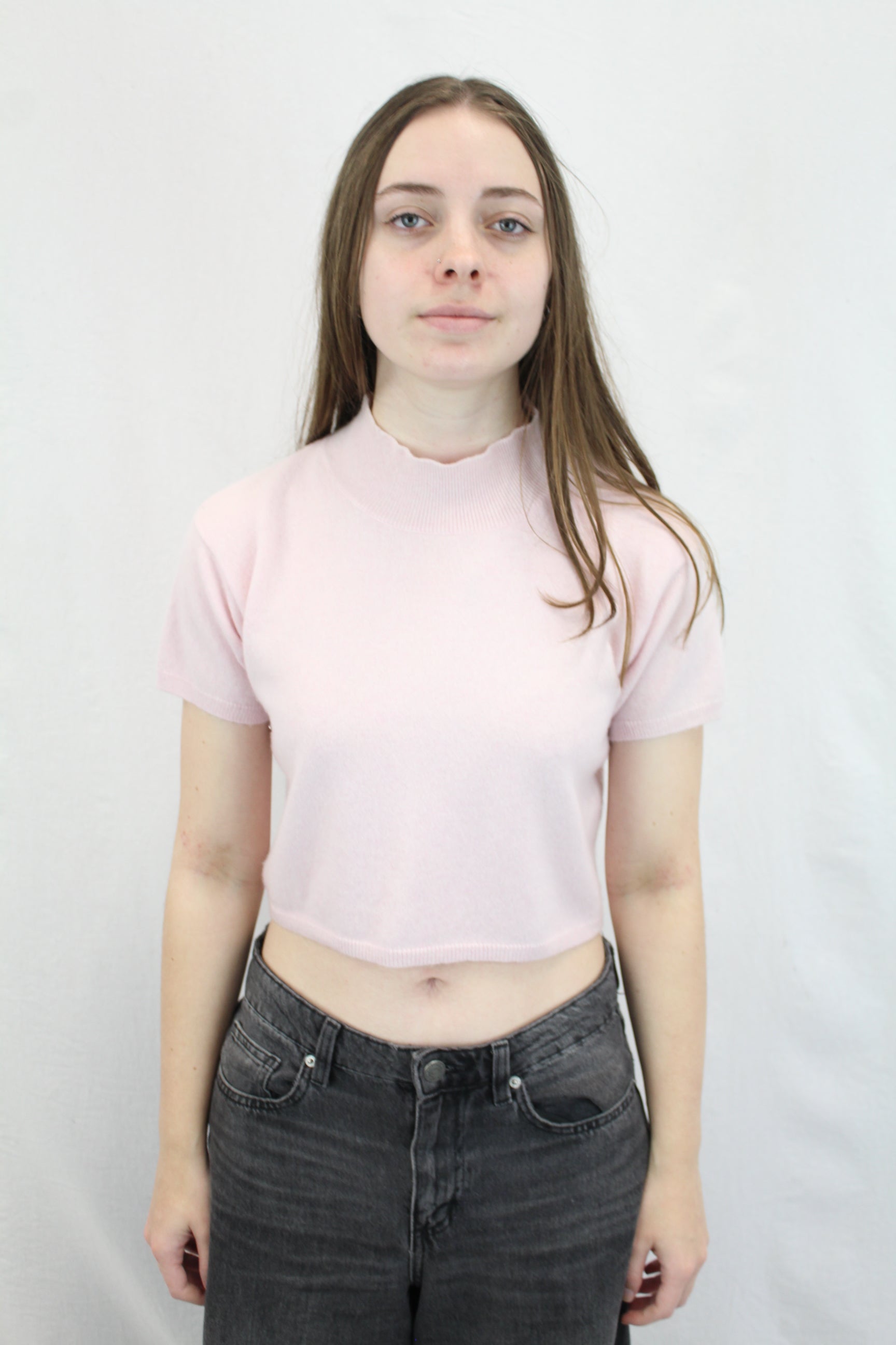 Ruby - Cropped Merino Blend Knit
