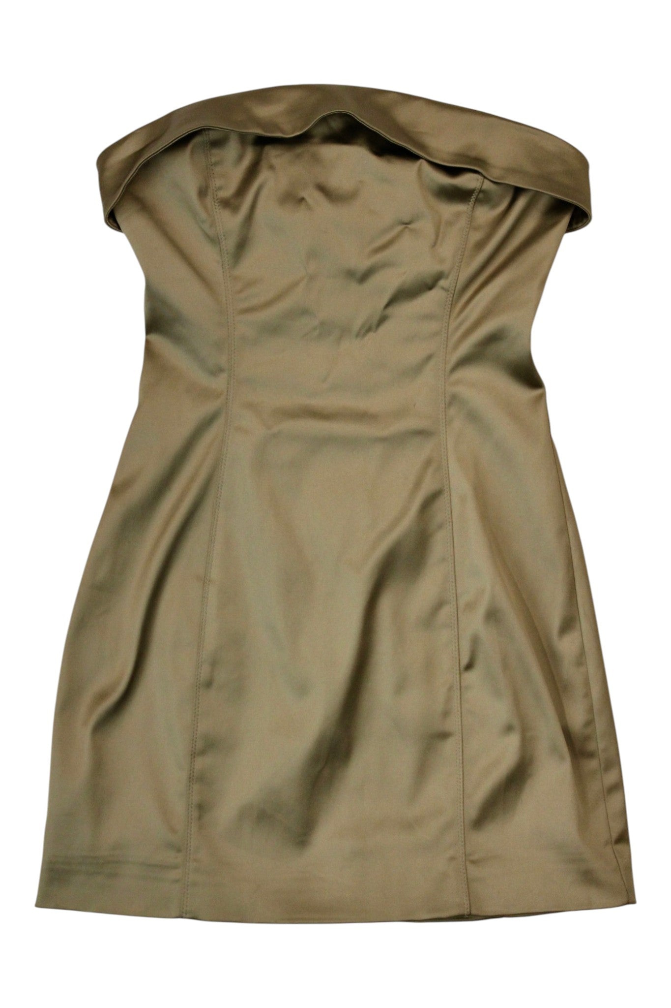 Ten - Strapless Satin Mini Dress