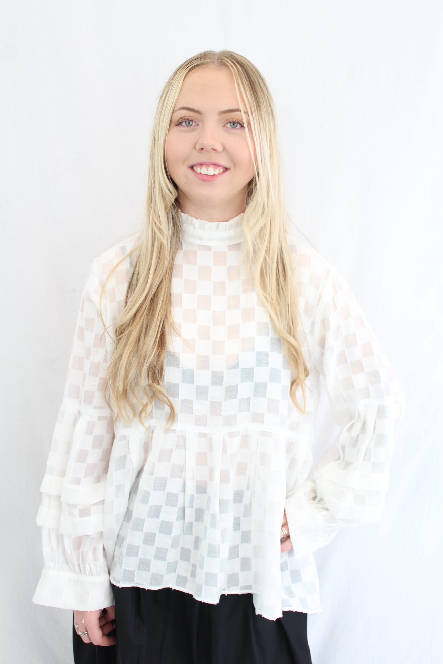 Lounge by Repertoire - Checker Blouse