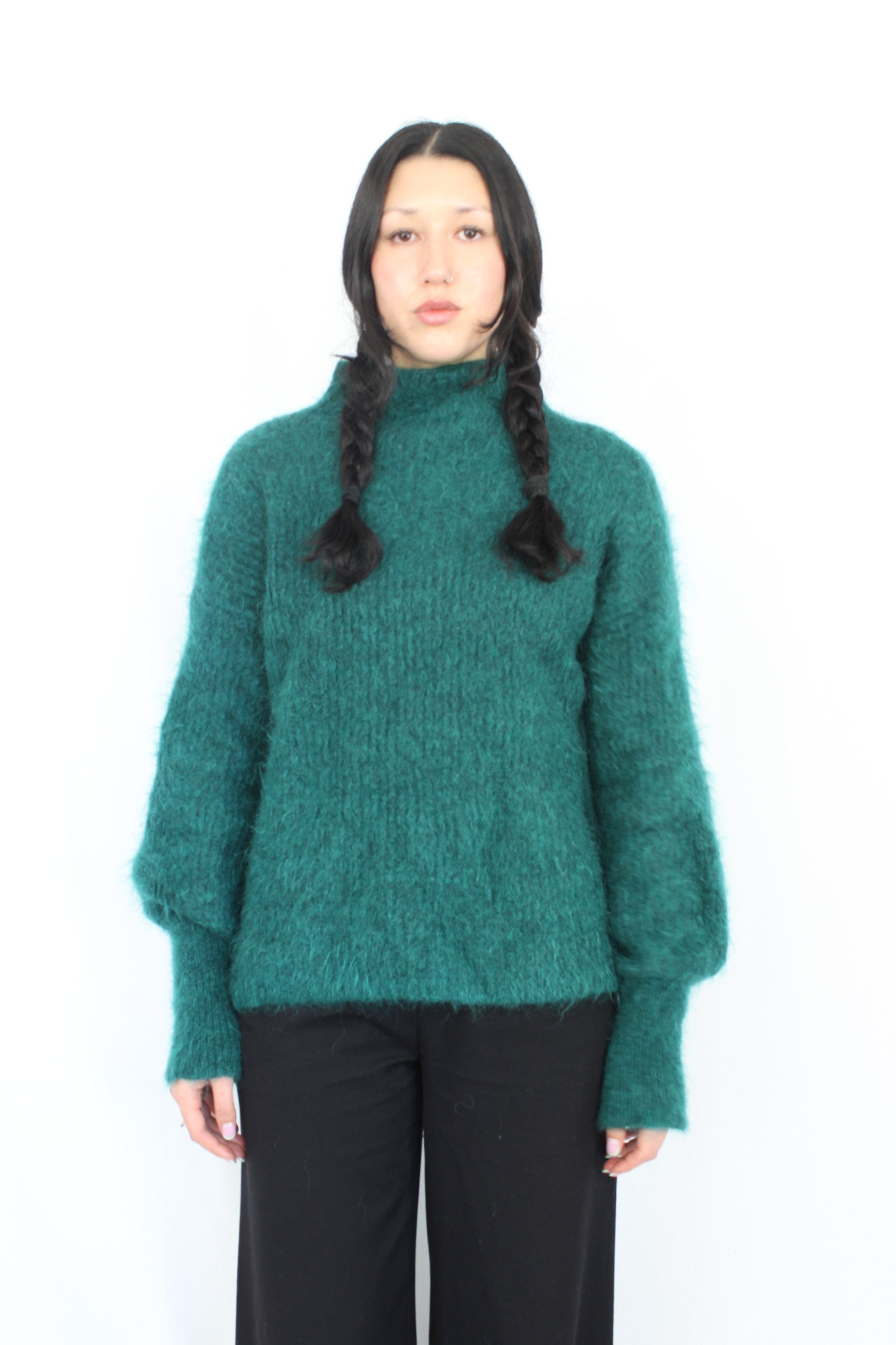 Country Road - Emerald Mohair Jumper