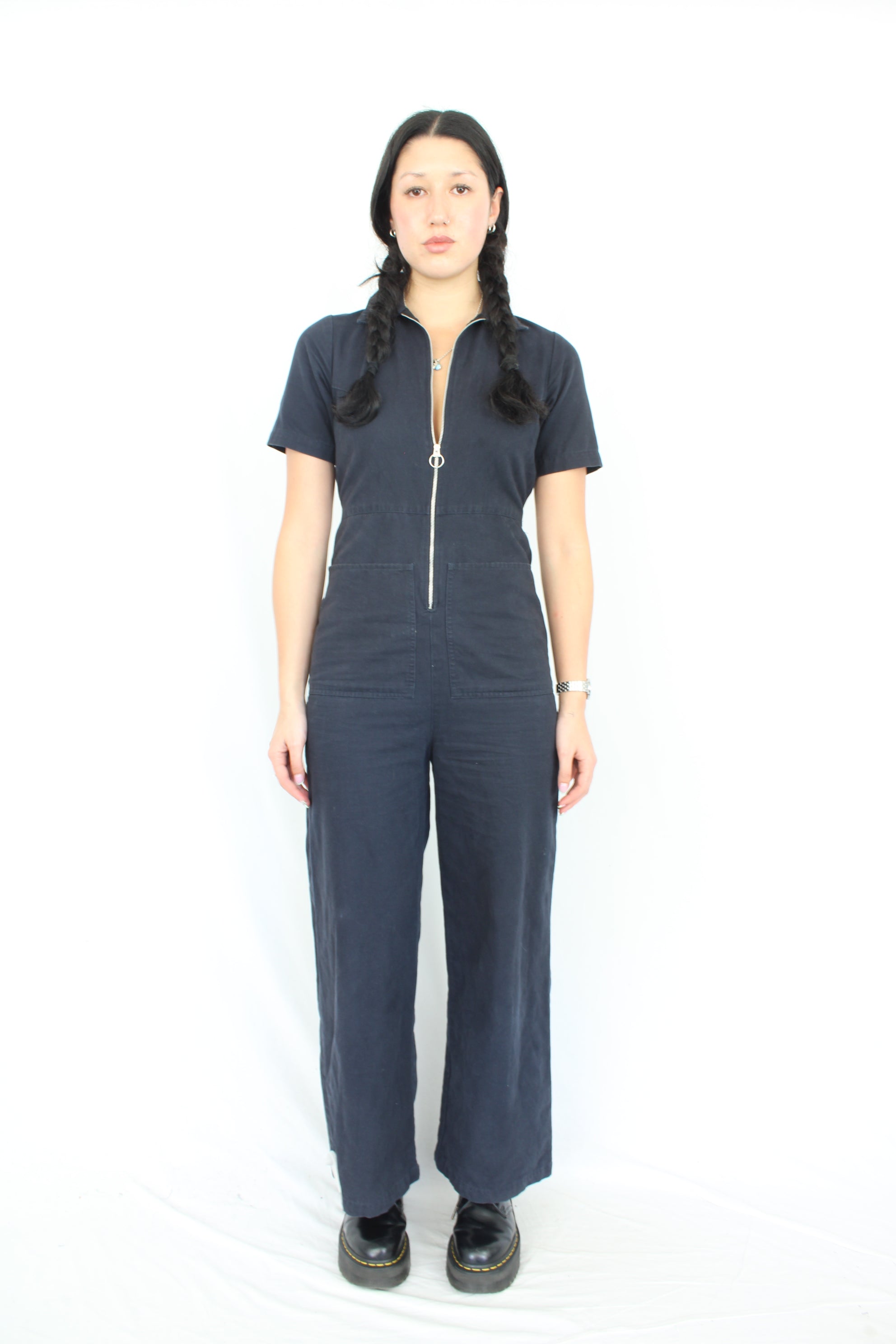Handsom - Navy Overalls