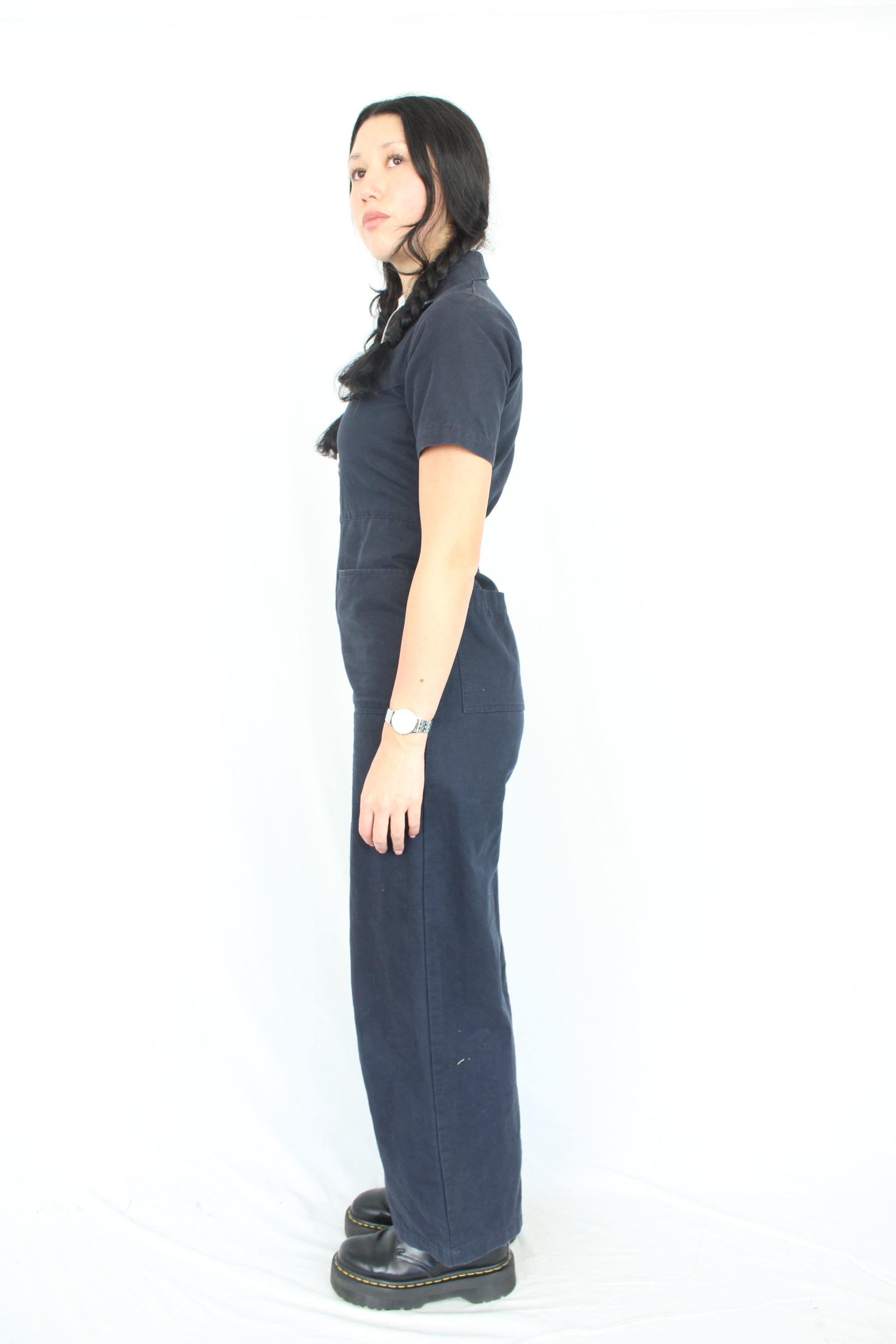 Handsom - Navy Overalls