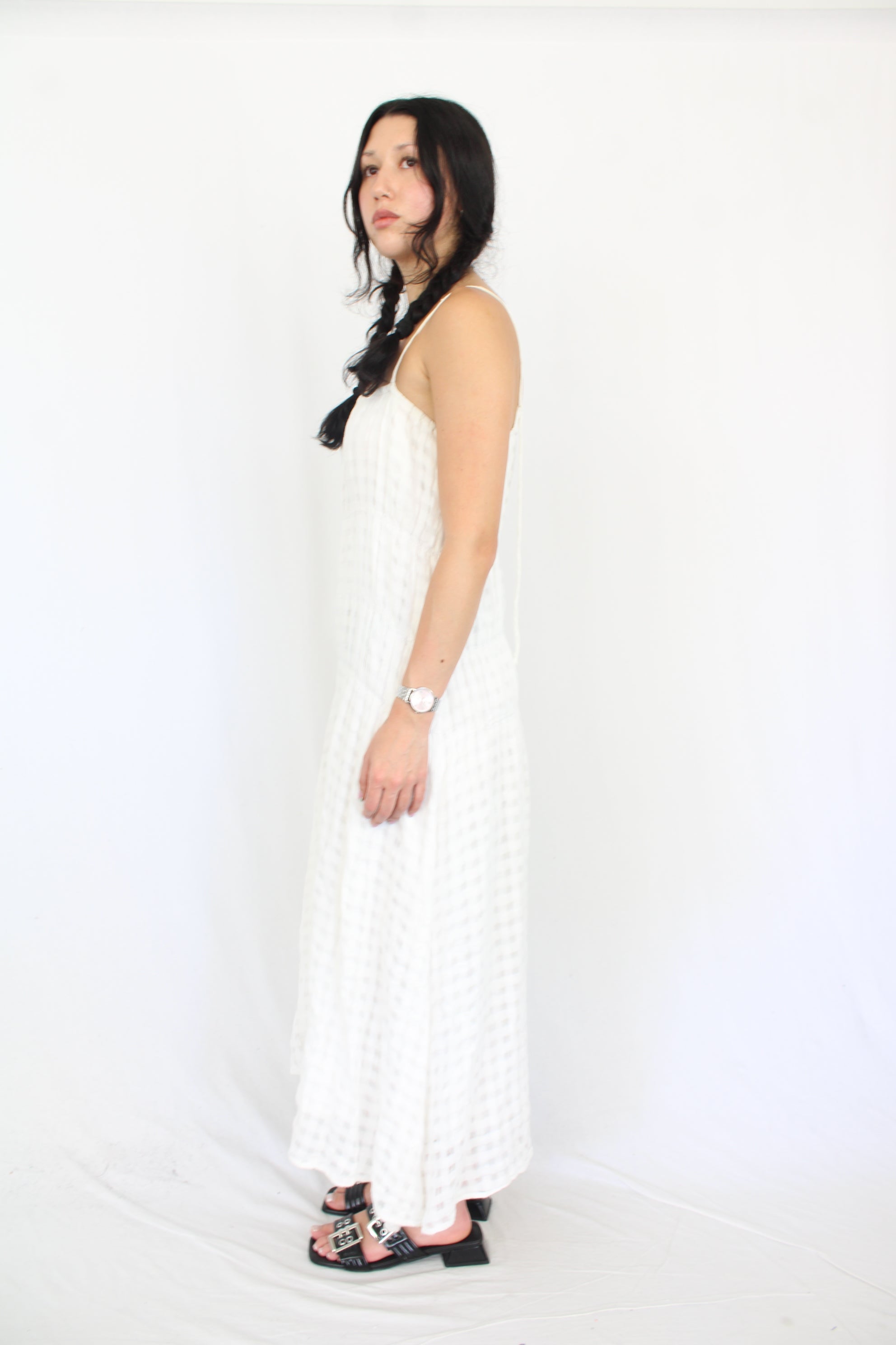 Marle - Gingham Linen Dress