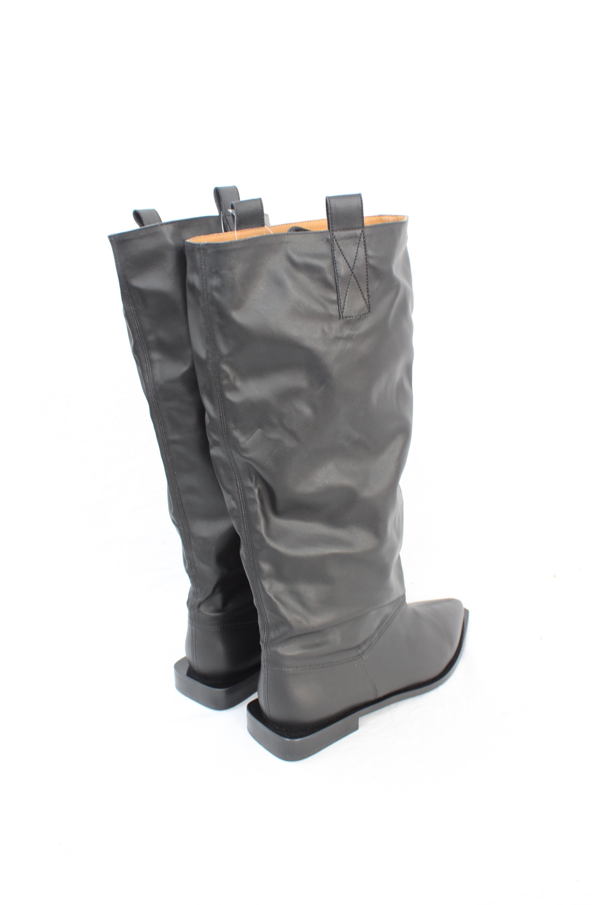Ganni - Slouchy Leather Boots