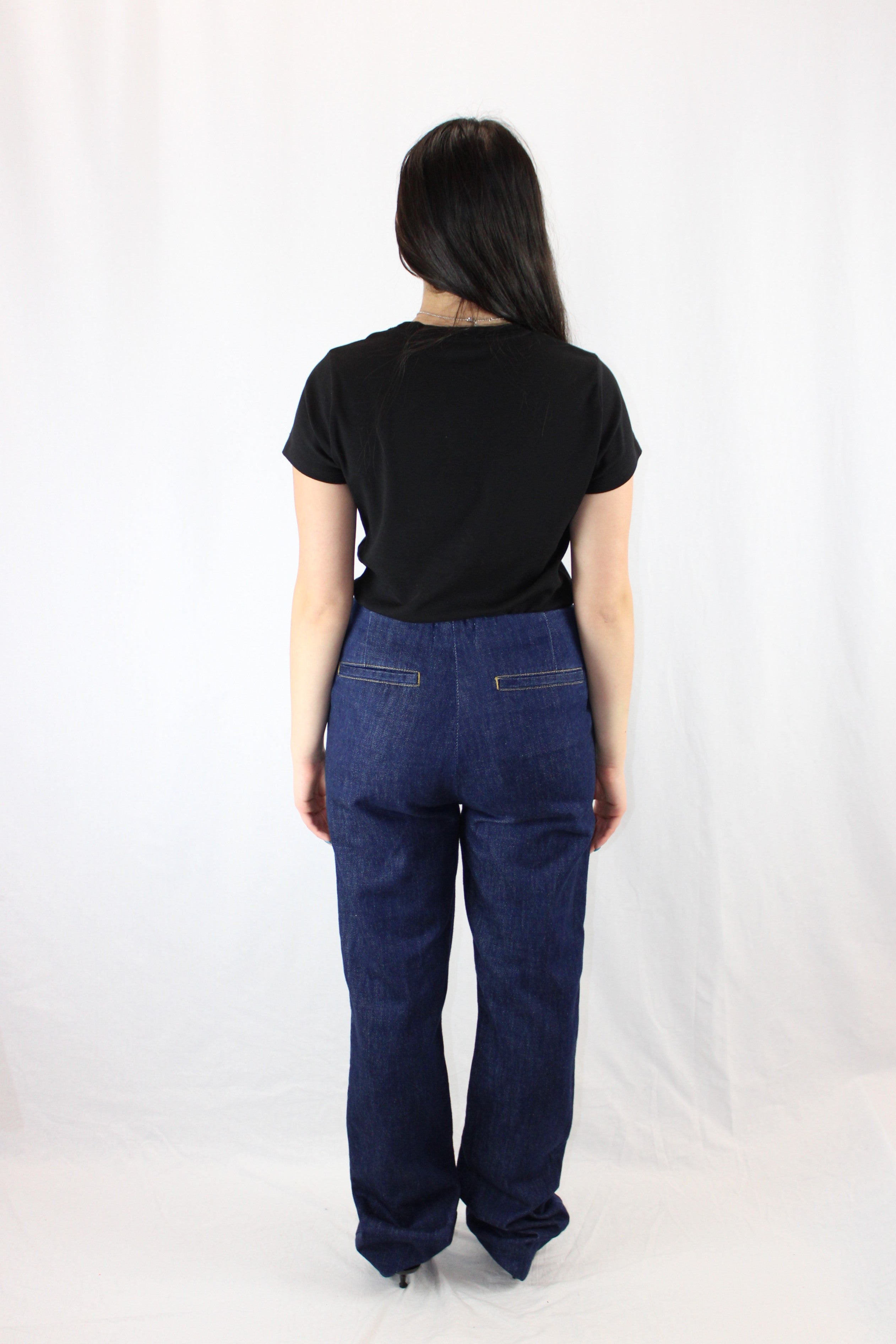 Frame - NWT Pintuck Denim Trouser