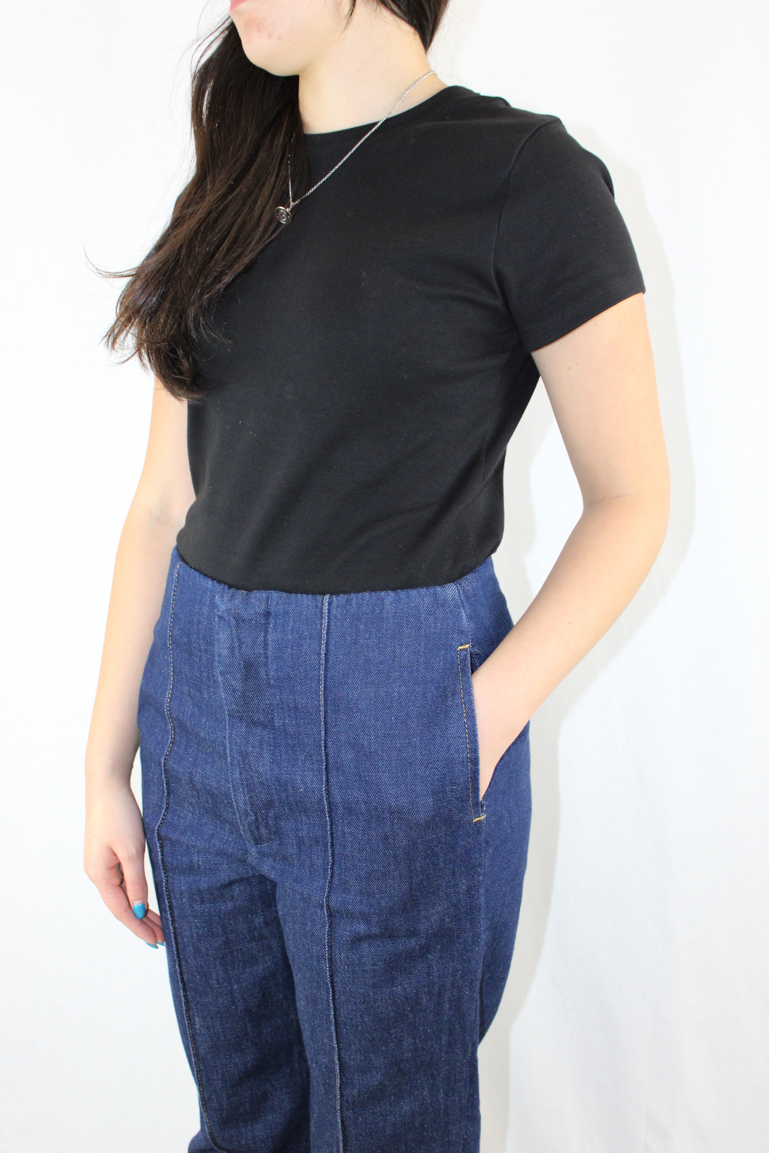 Frame - NWT Pintuck Denim Trouser