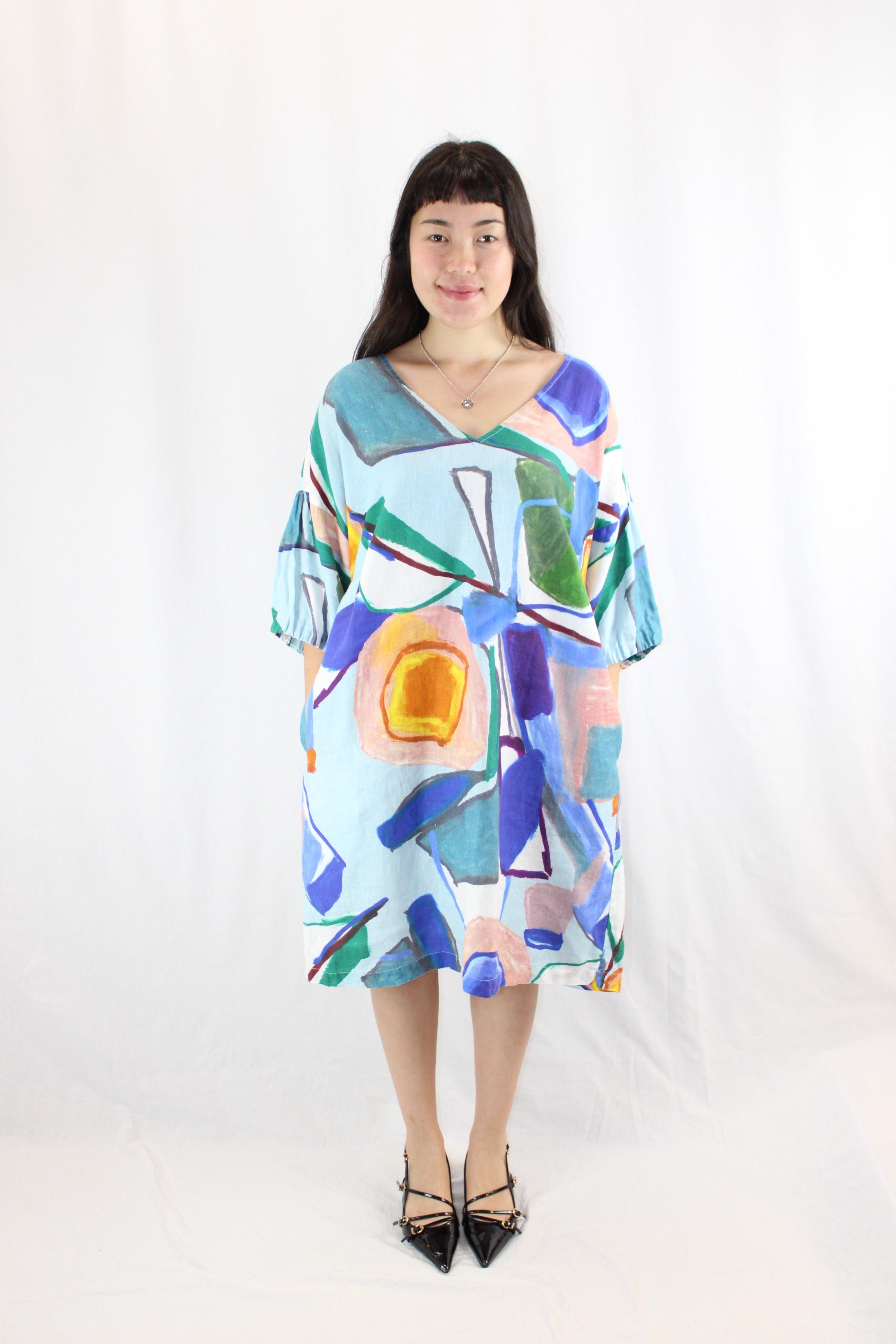 Elk - Abstract Linen Dress