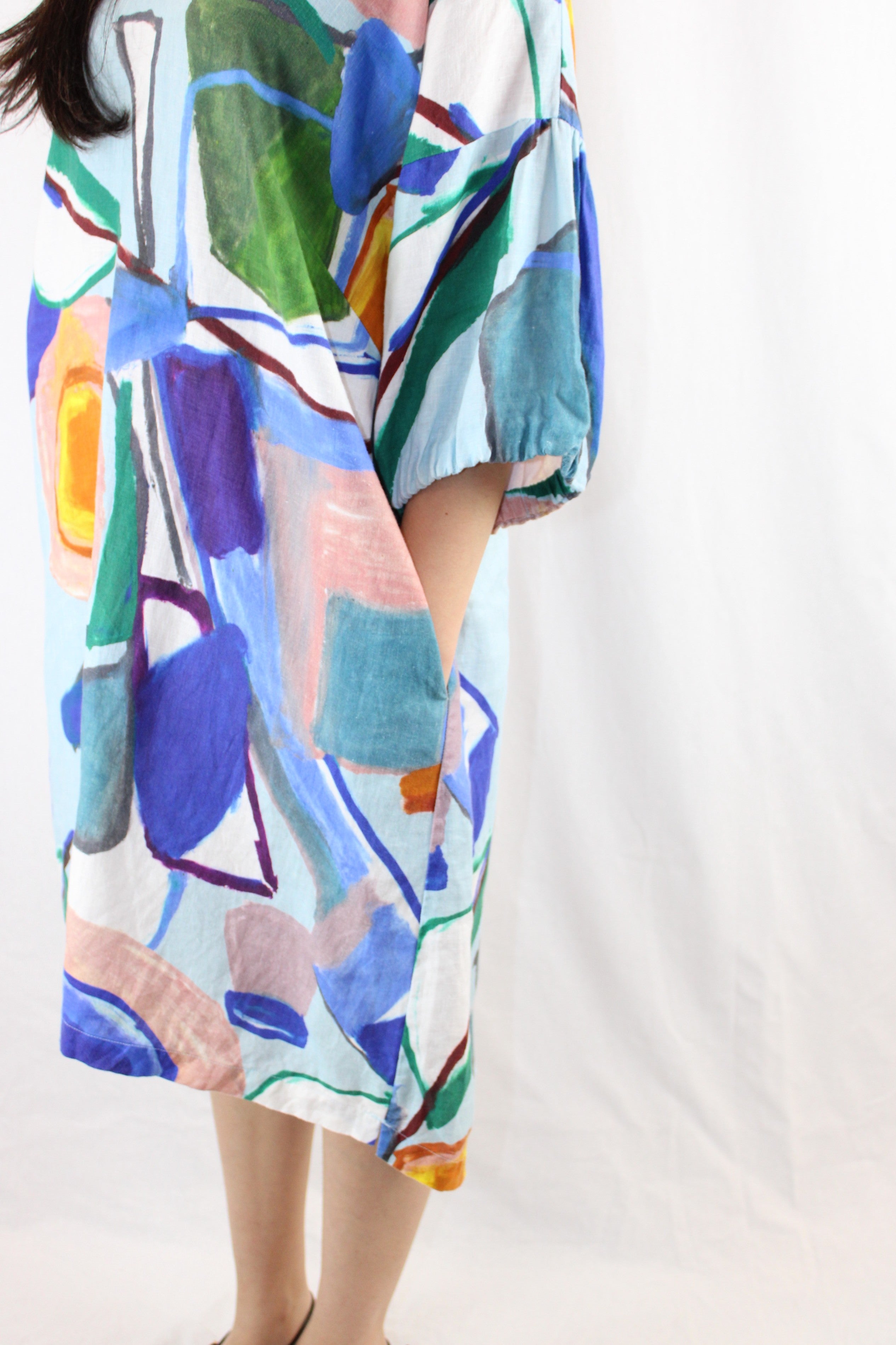 Elk - Abstract Linen Dress