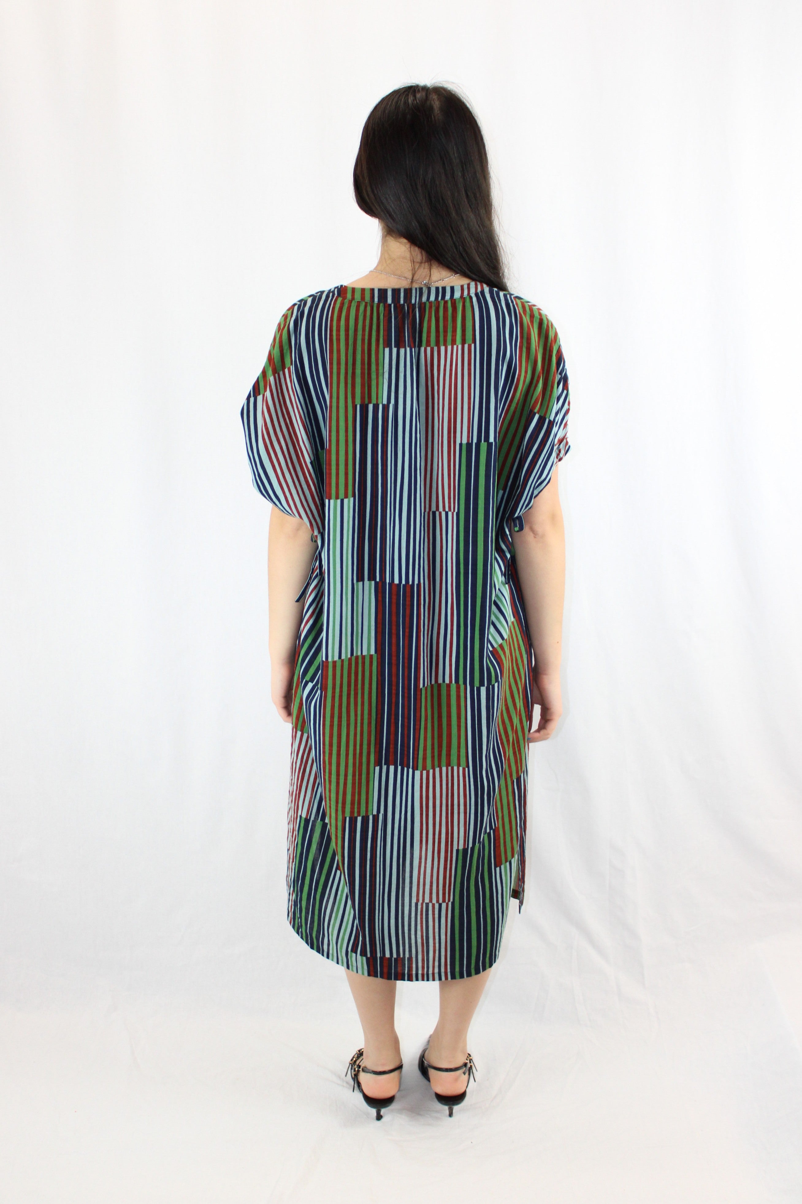 Nice Things Paloma S - Striped Patch Print Tunic Dress