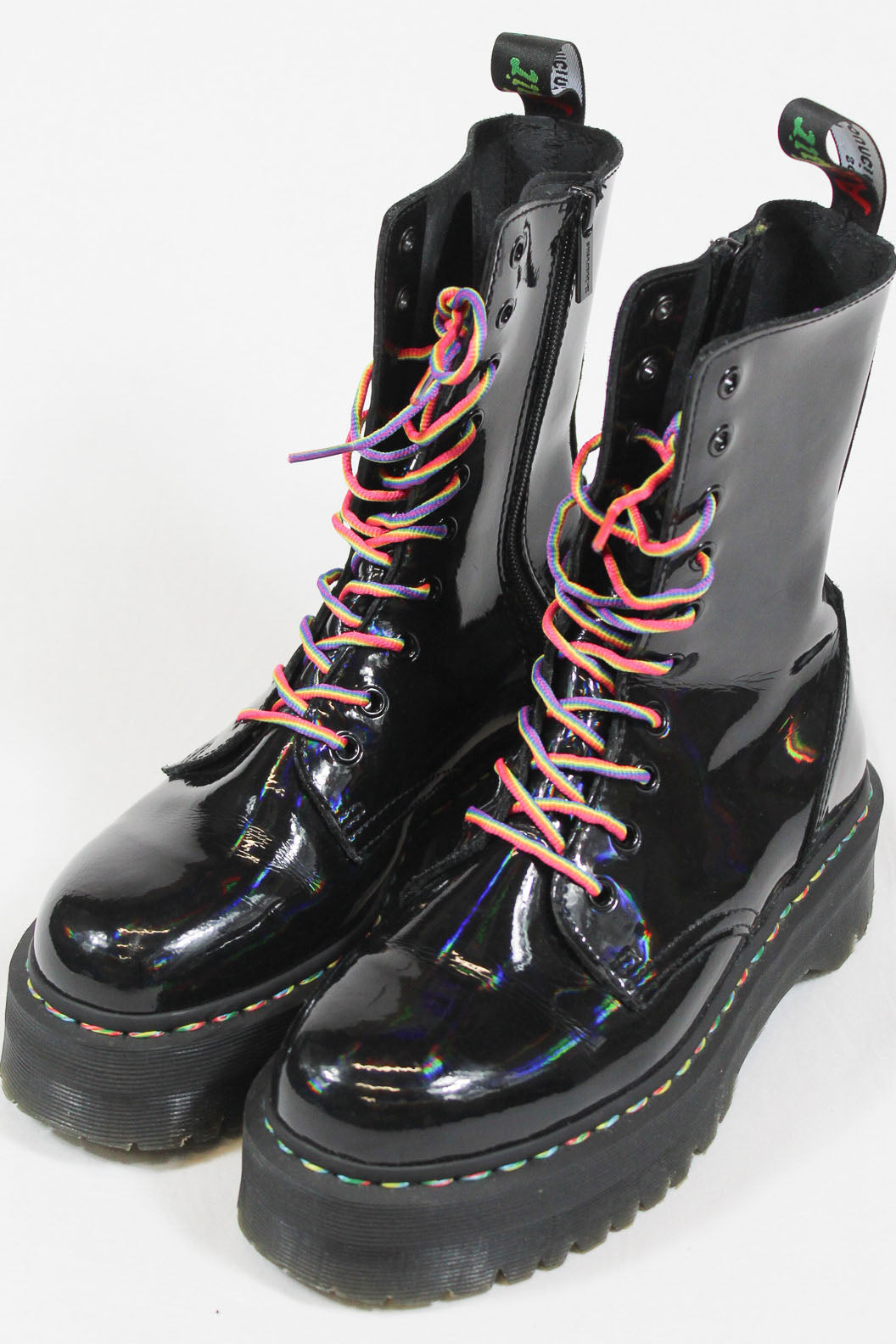 Dr Martens - Rainbow Patent Boot
