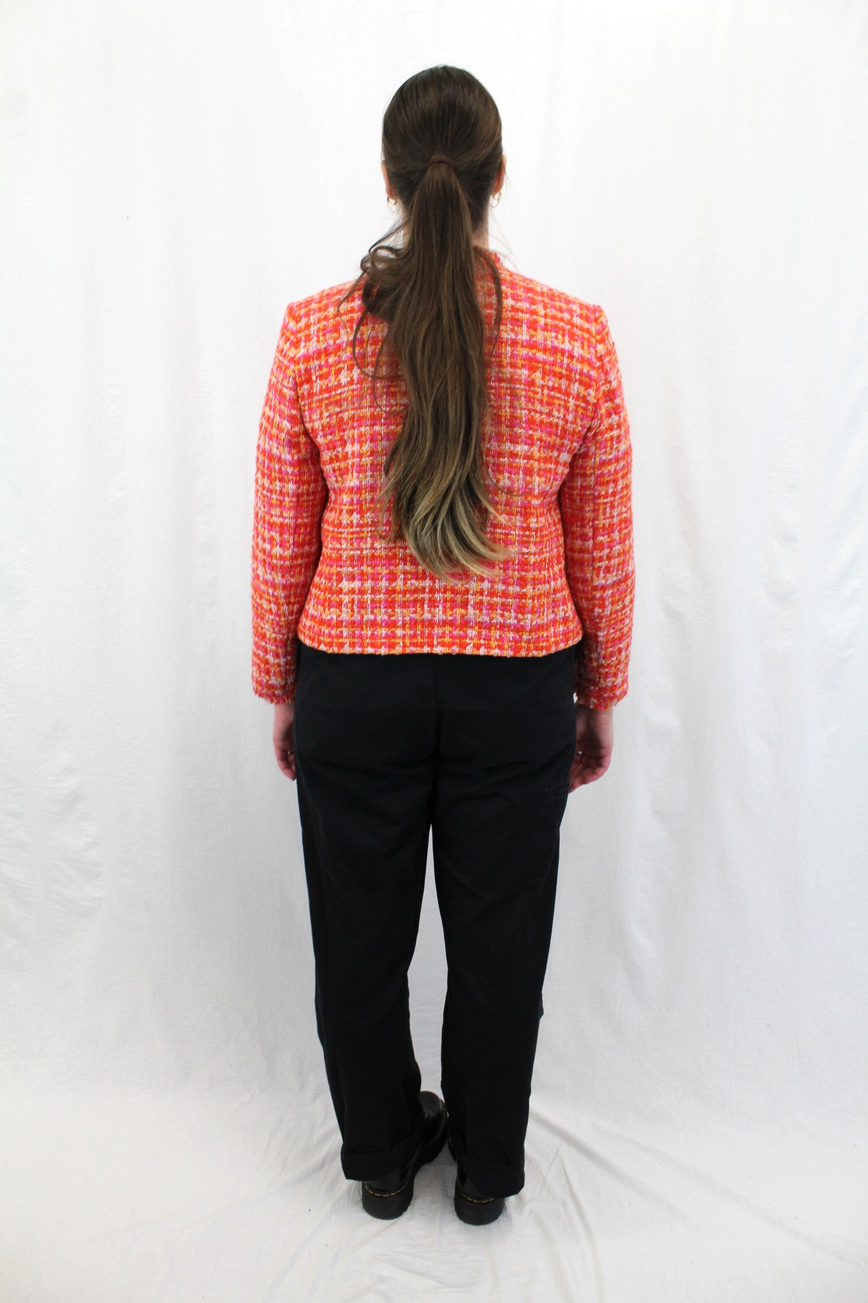 Perri Cutten - Plaid Boucle Blazer