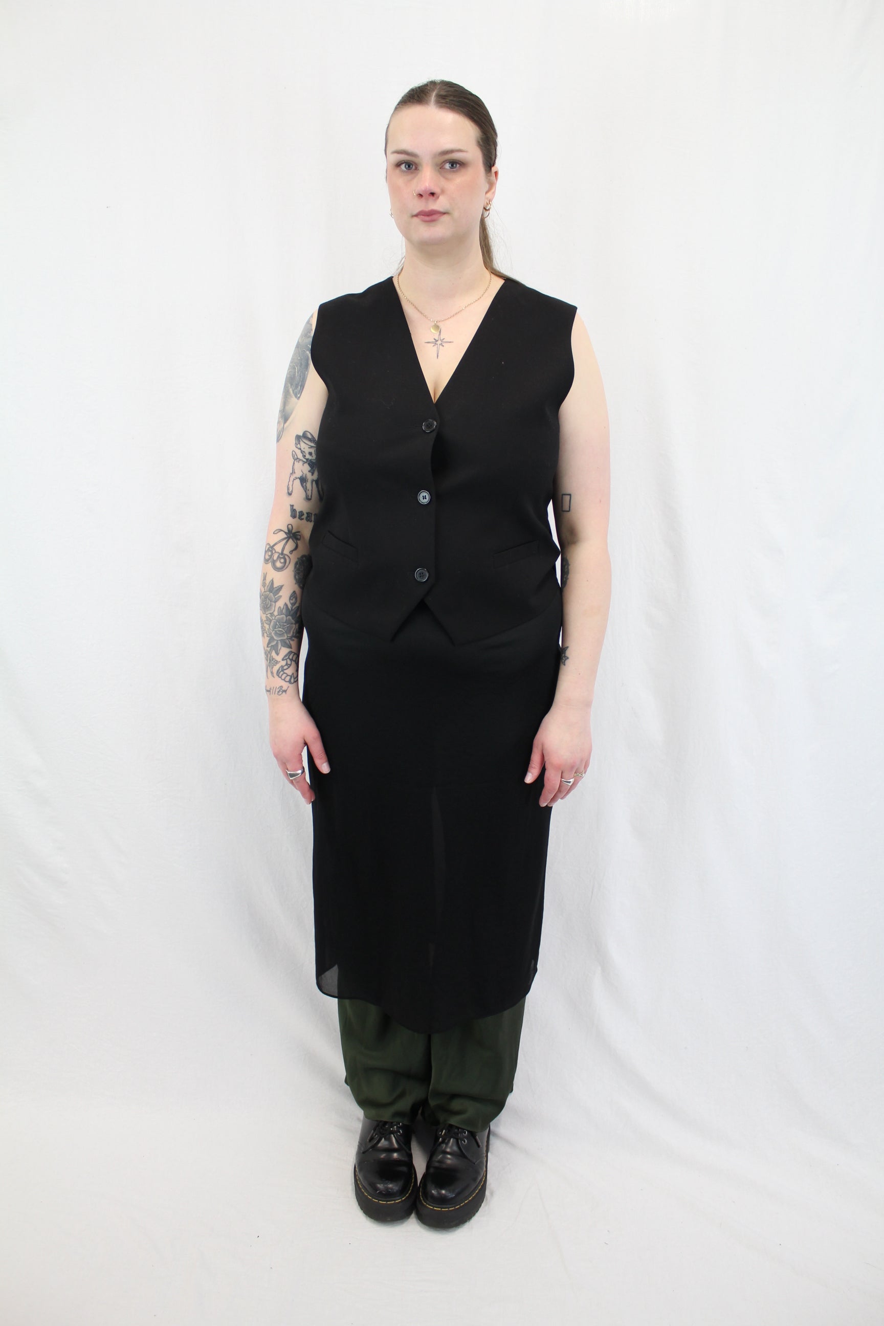 Tibi - Sheer Gauze Maxi Pencil Skirt
