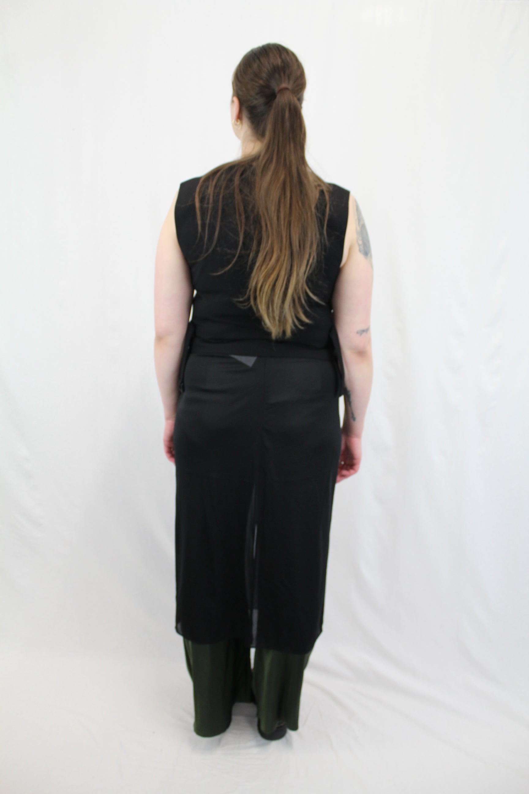 Tibi - Sheer Gauze Maxi Pencil Skirt