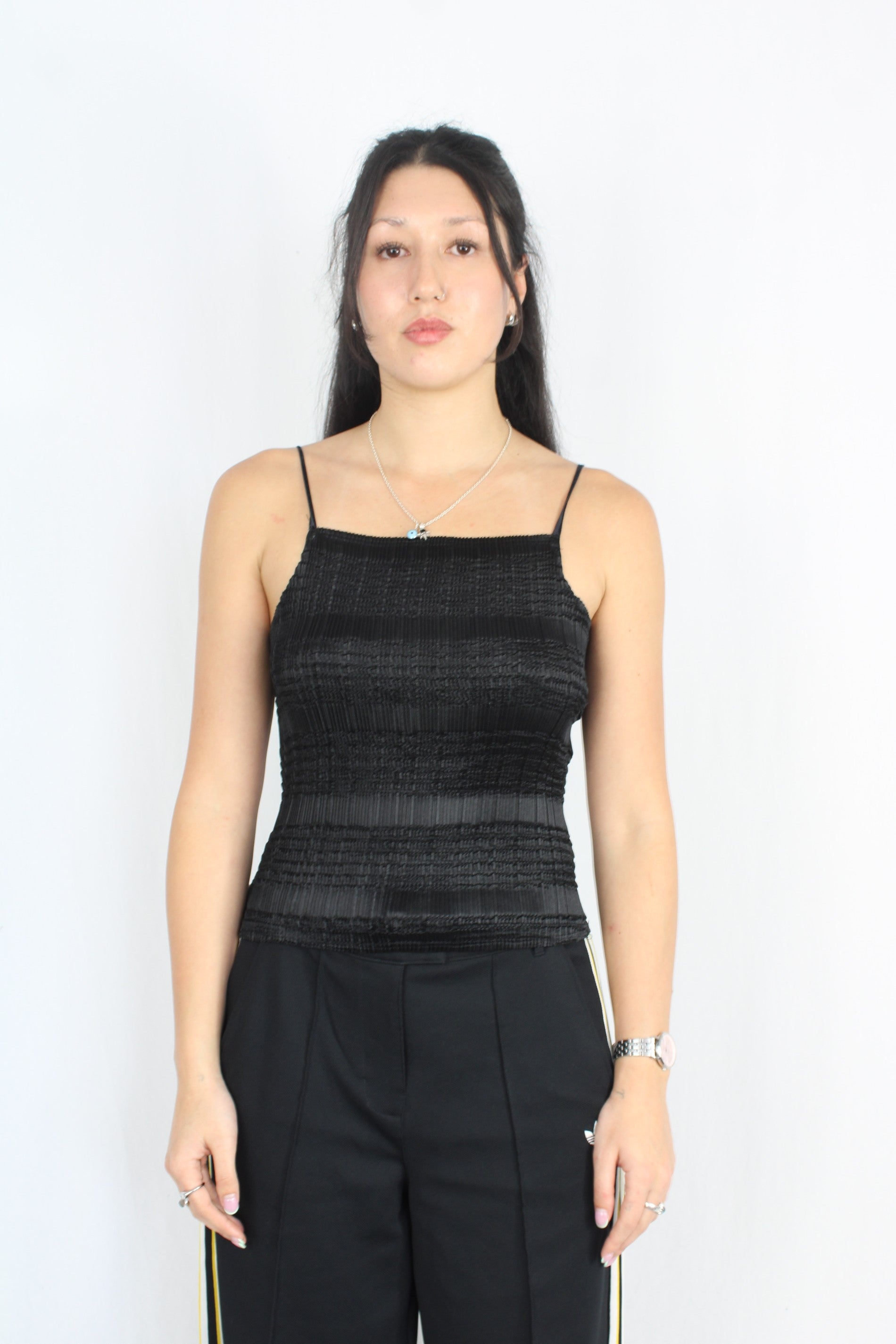 Johnny Yong - Vintage Plisse Top