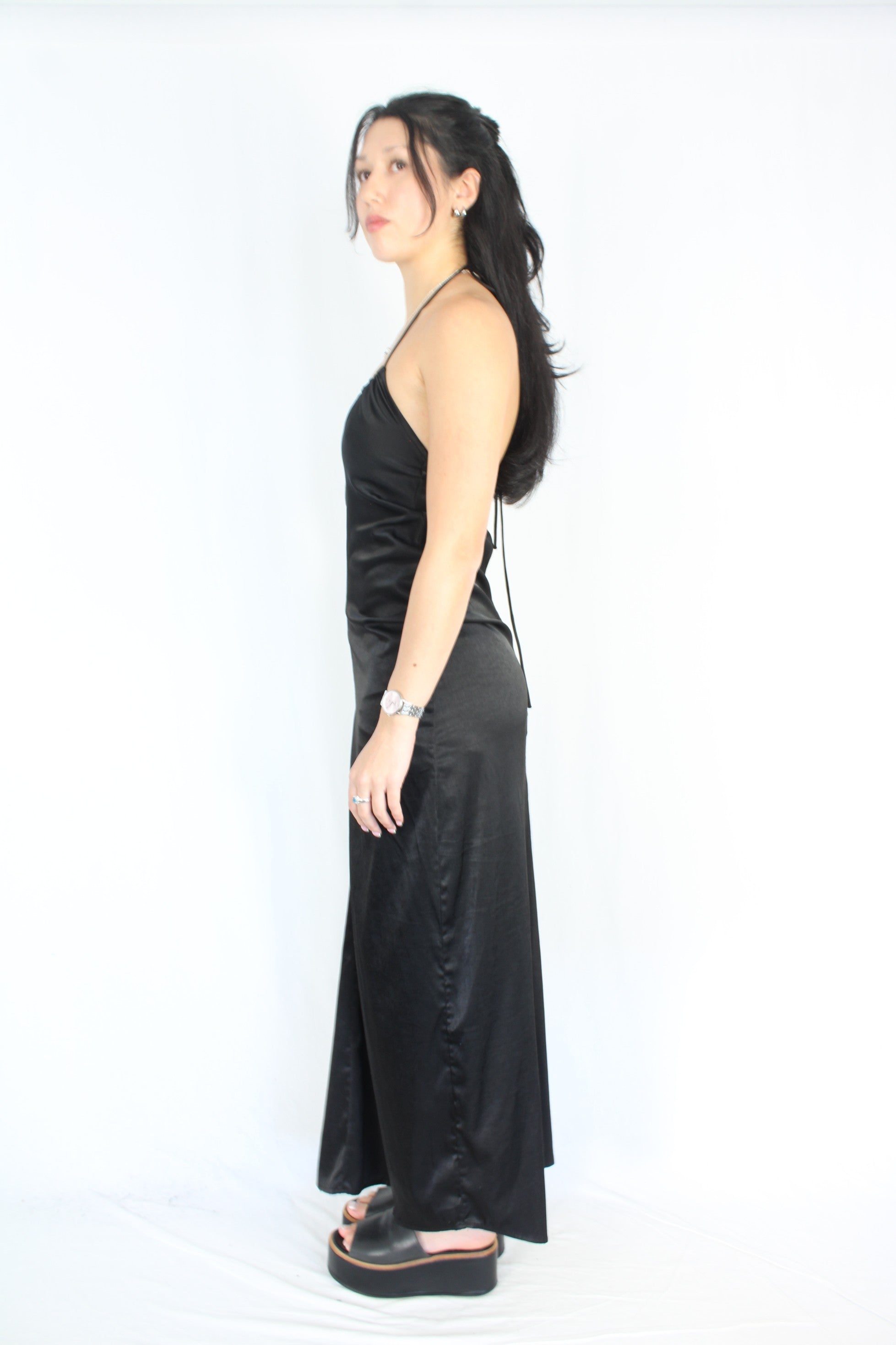 LTRO - Satin Drawstring Dress