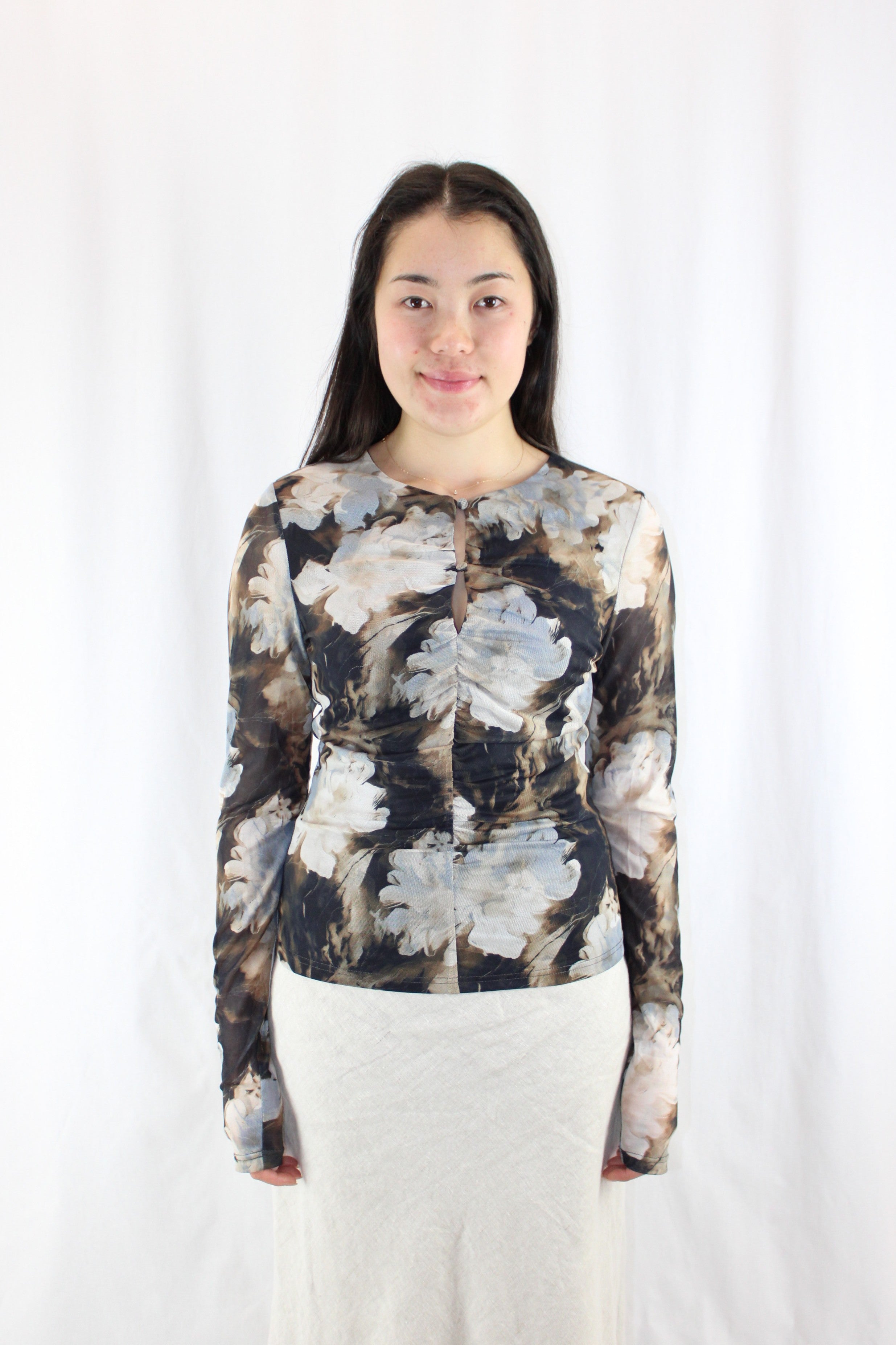 Among The Brave - Mesh Floral Top