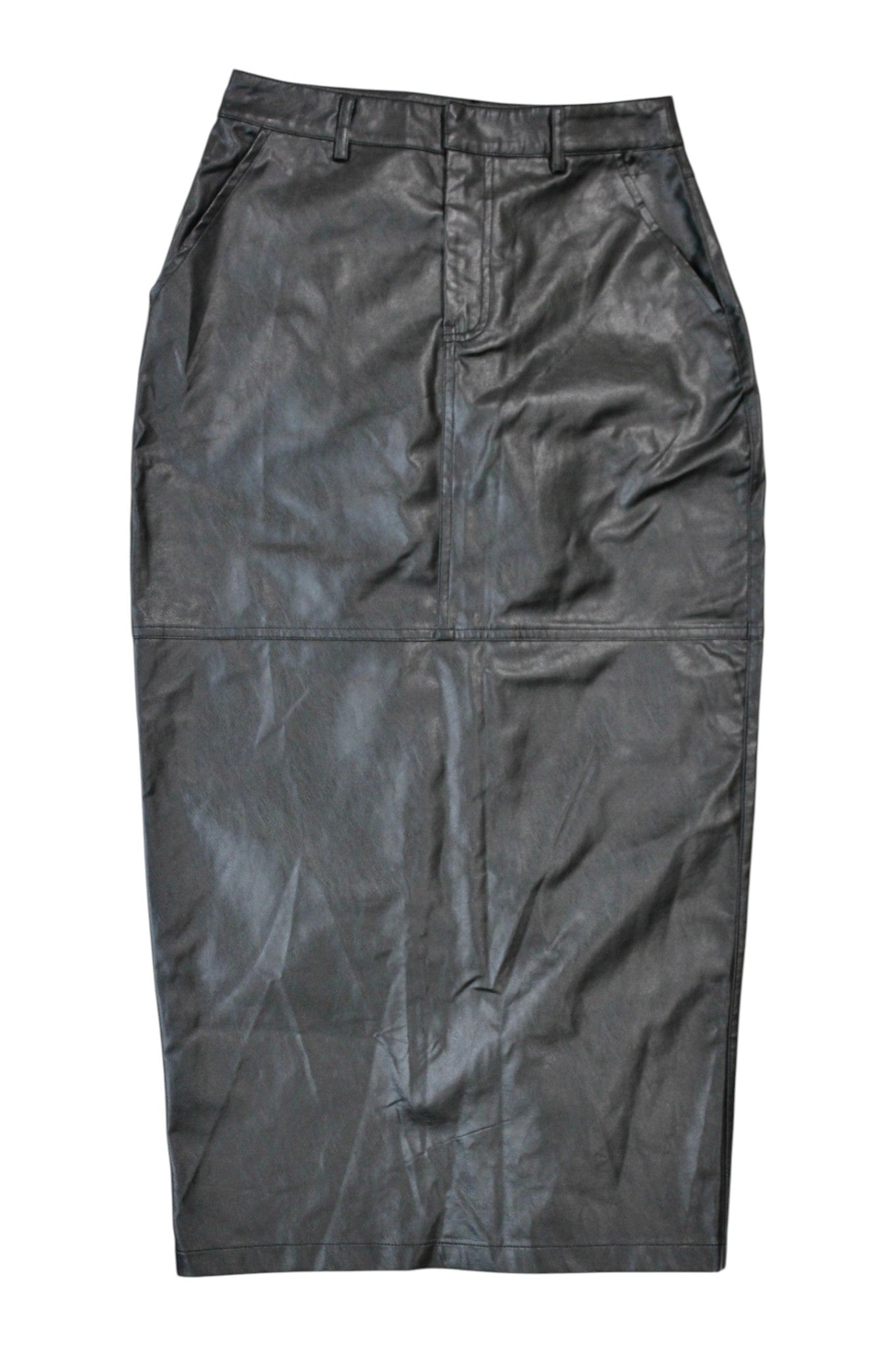 ShowPo - Pleather Midi Skirt