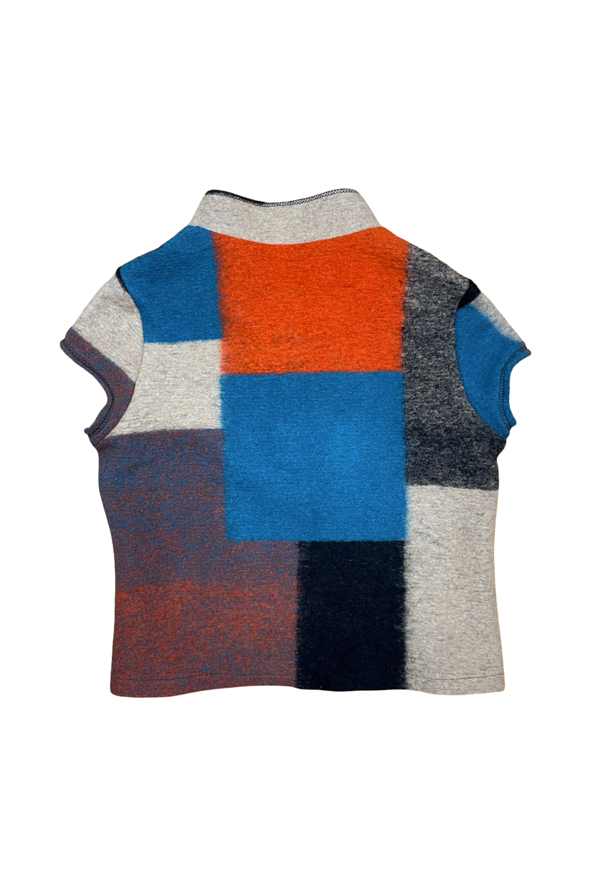 Woolen Short-Sleeve Coat