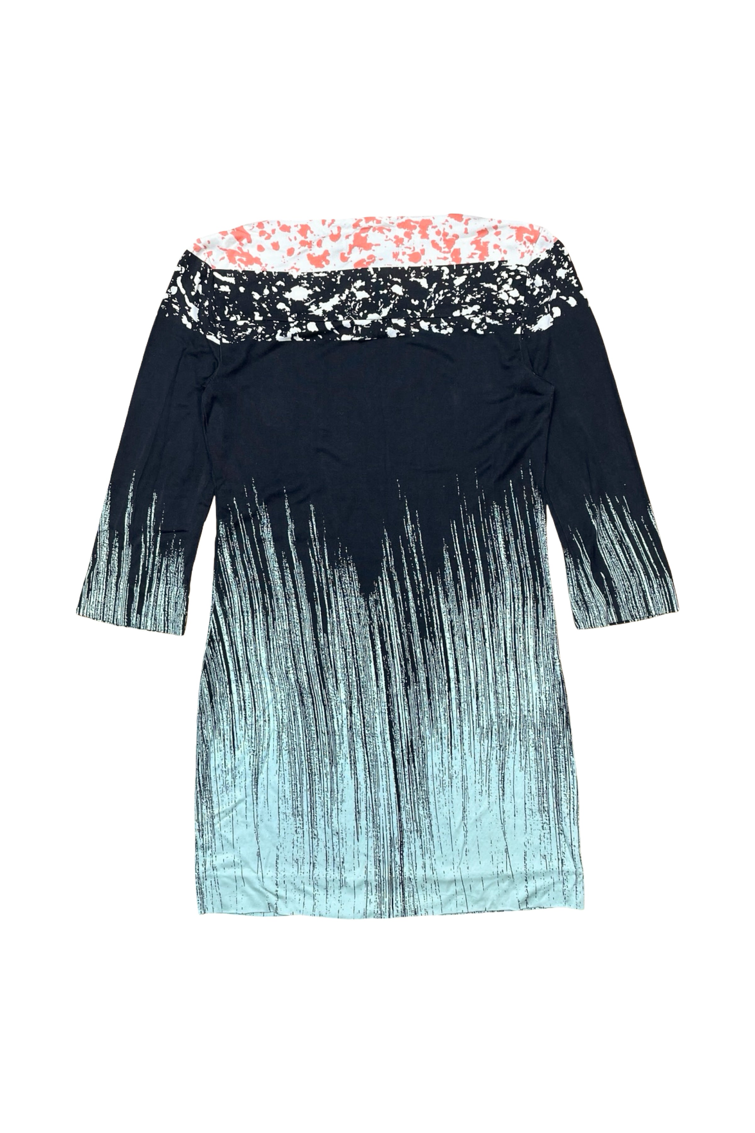Speckled Boat-Neck Mini Dress