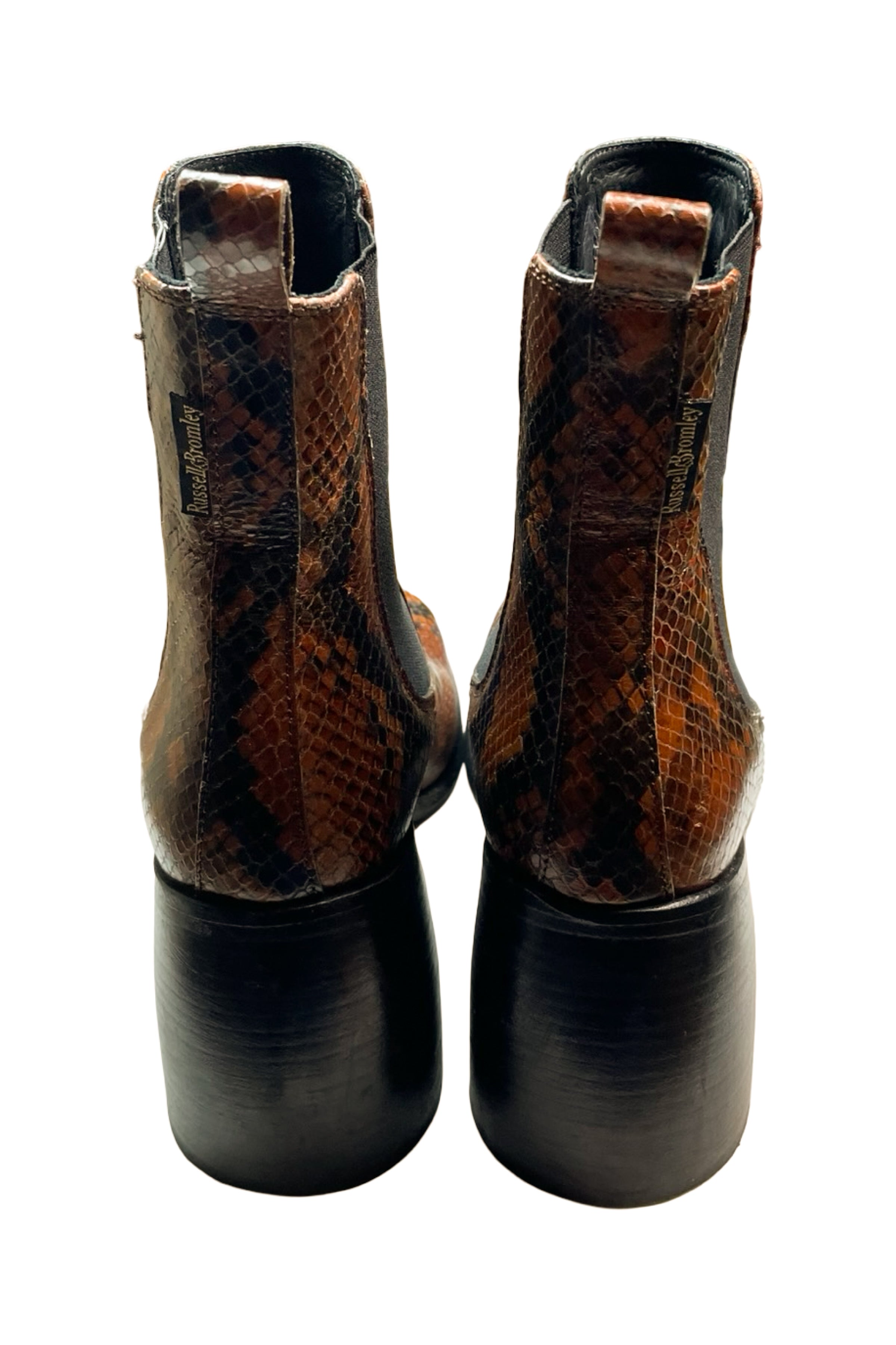 Heeled Snakeskin Boot