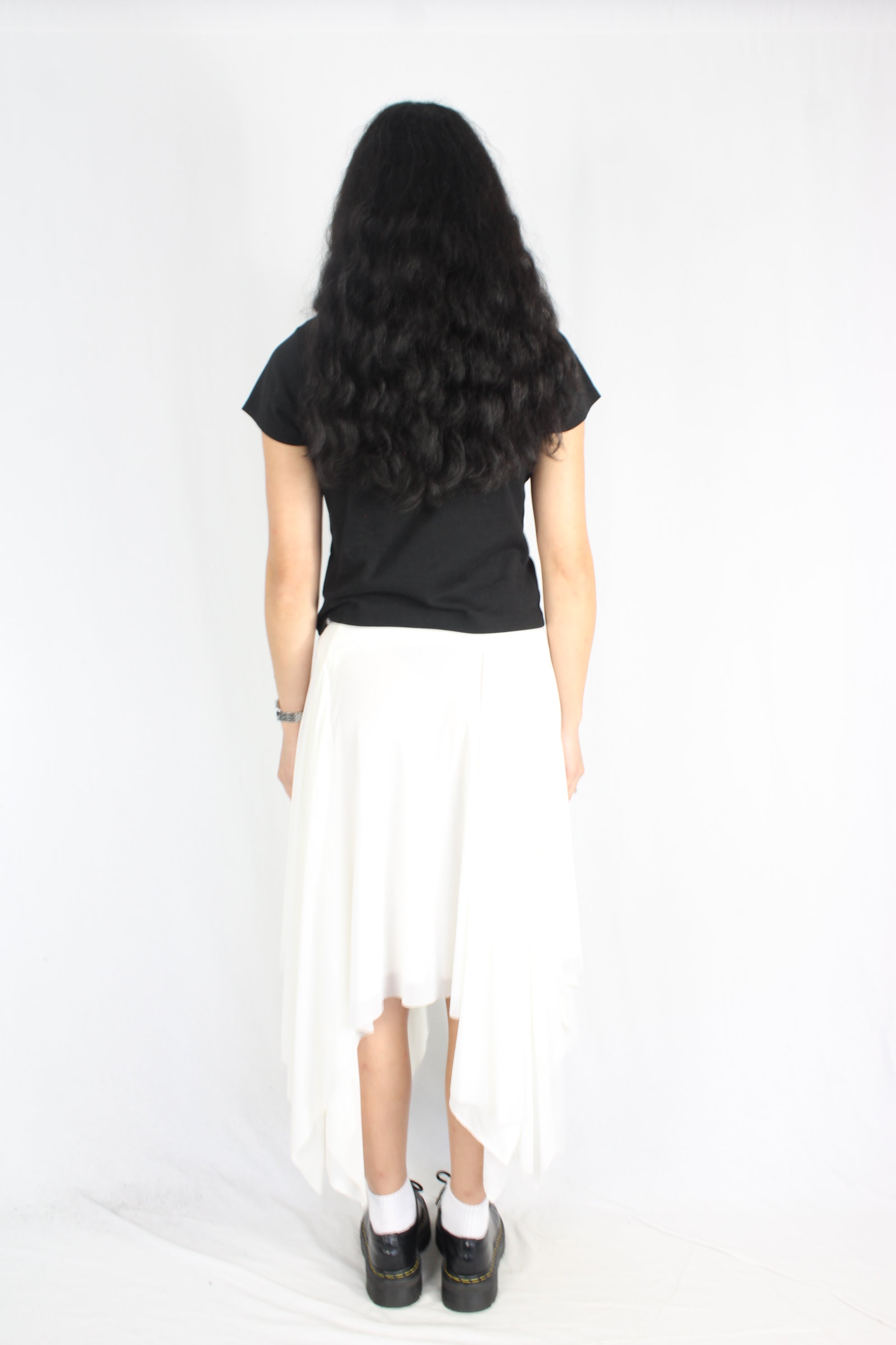 Natalie Chan - Asymmetrical Mesh Skirt
