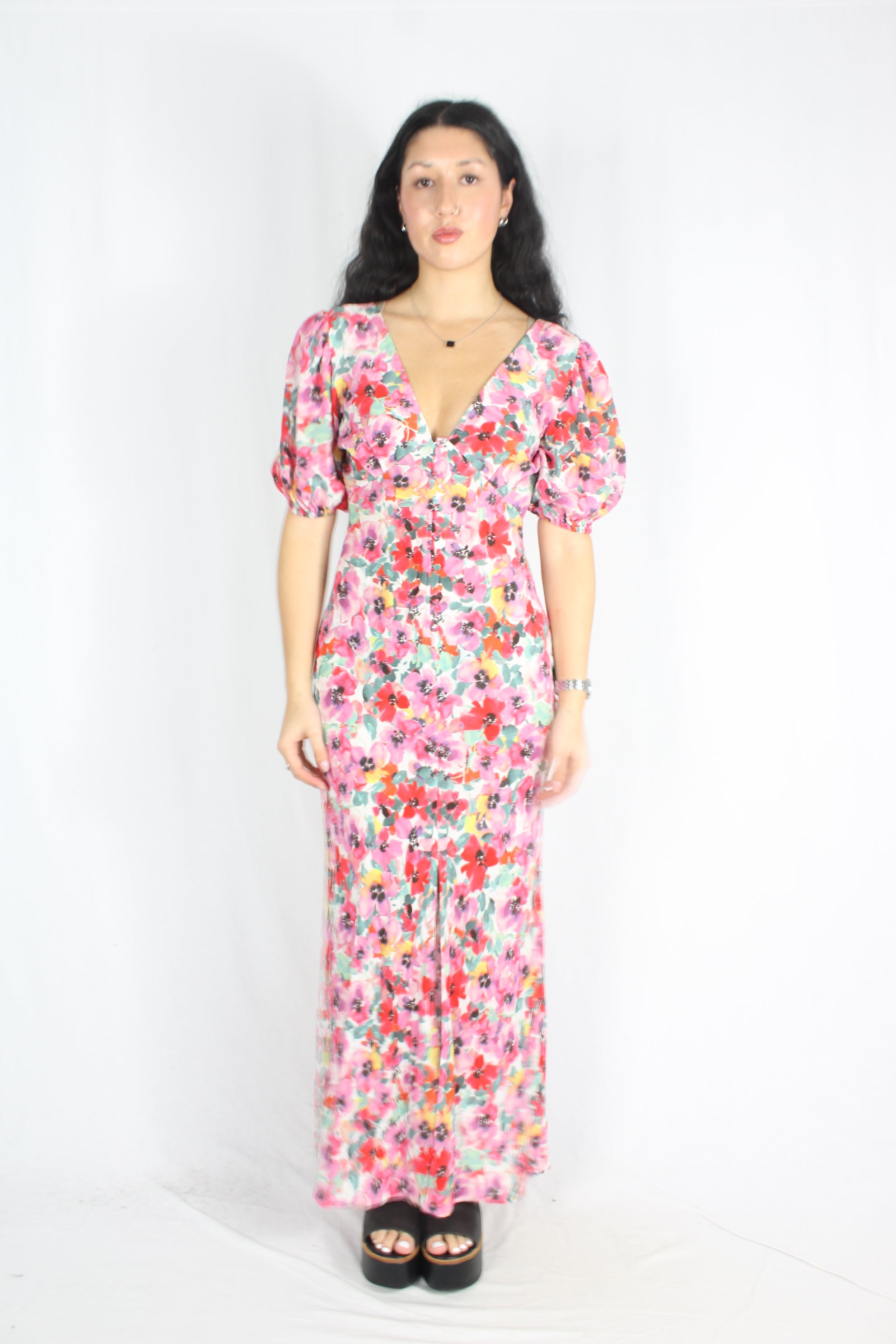 Ruby - Silk Allegra Pansy Dress