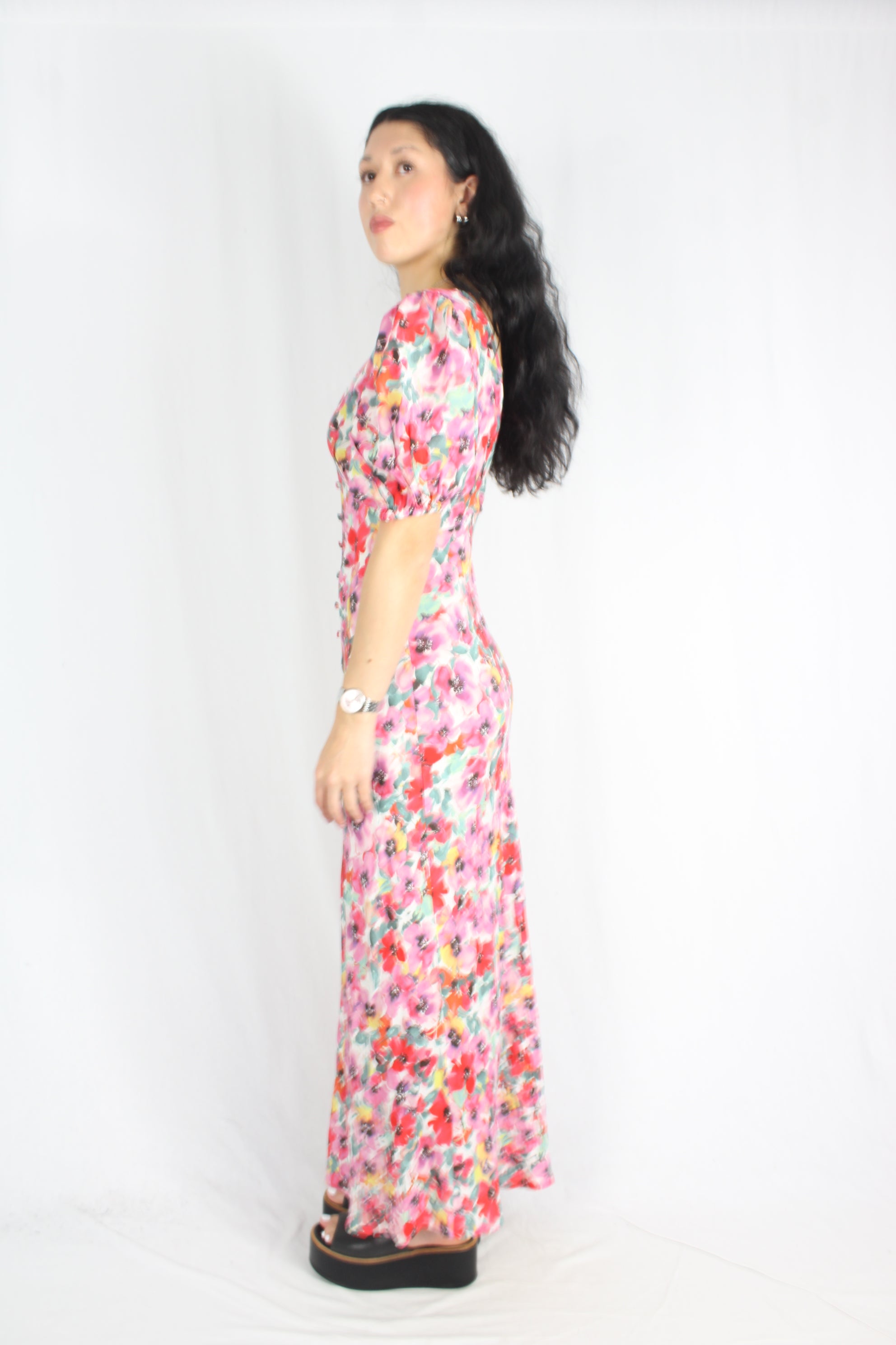 Ruby - Silk Allegra Pansy Dress